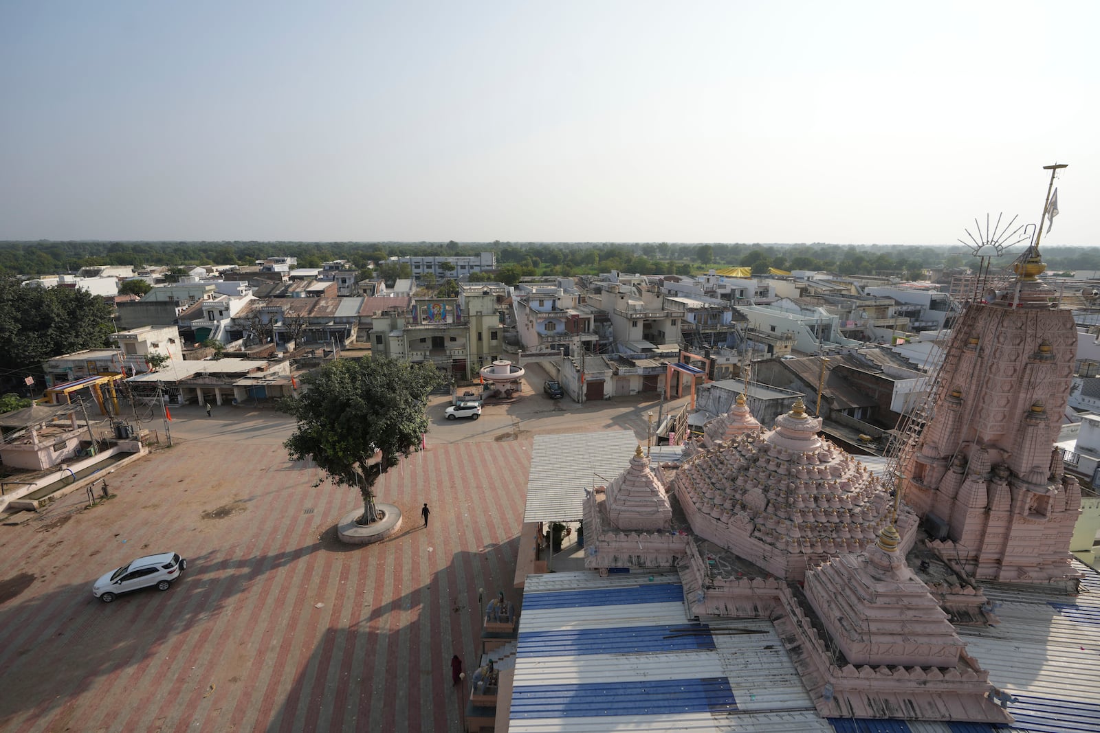 An aerial view of Dingucha village in Gandhinagar, India, Tuesday, Nov. 12, 2024. (AP Photo/Ajit Solanki)