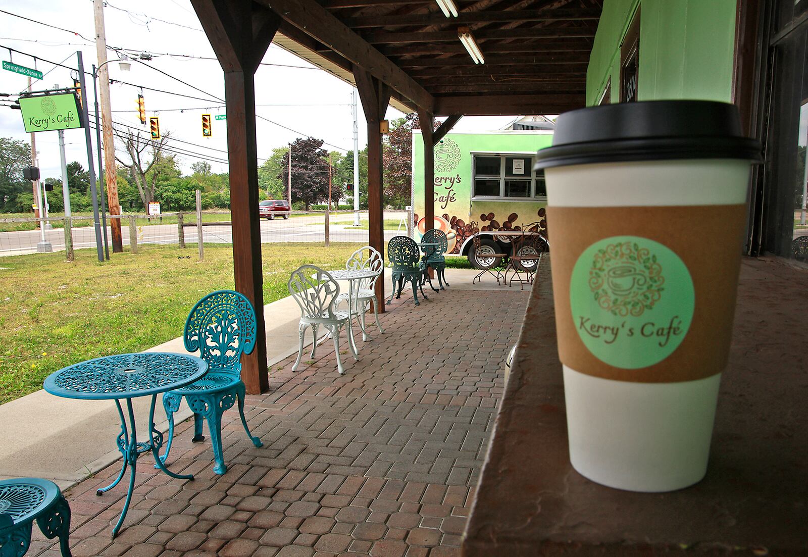 Kerry's Cafe just opened their new brick and mortar location Monday, July 29, 2024 at the intersection of South Yellow Springs Street and West Possum Road. BILL LACKEY/STAFF