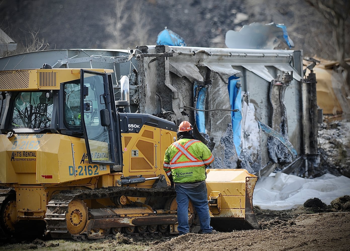 Clean up train derailment, Clark county