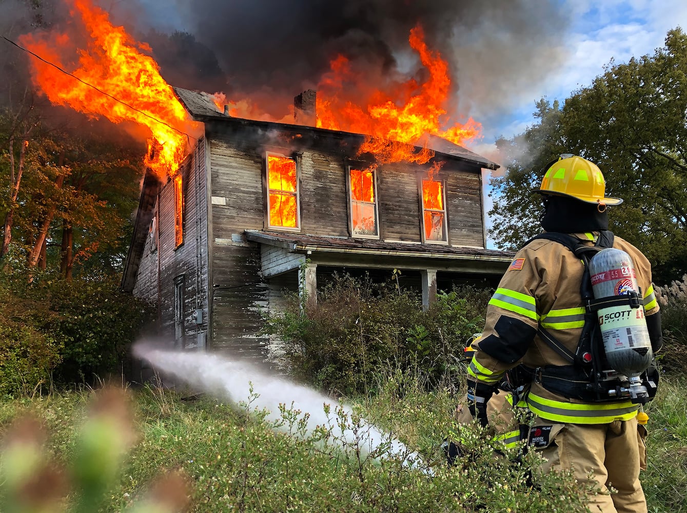 PHOTOS: Mechanicsburg Road Fire