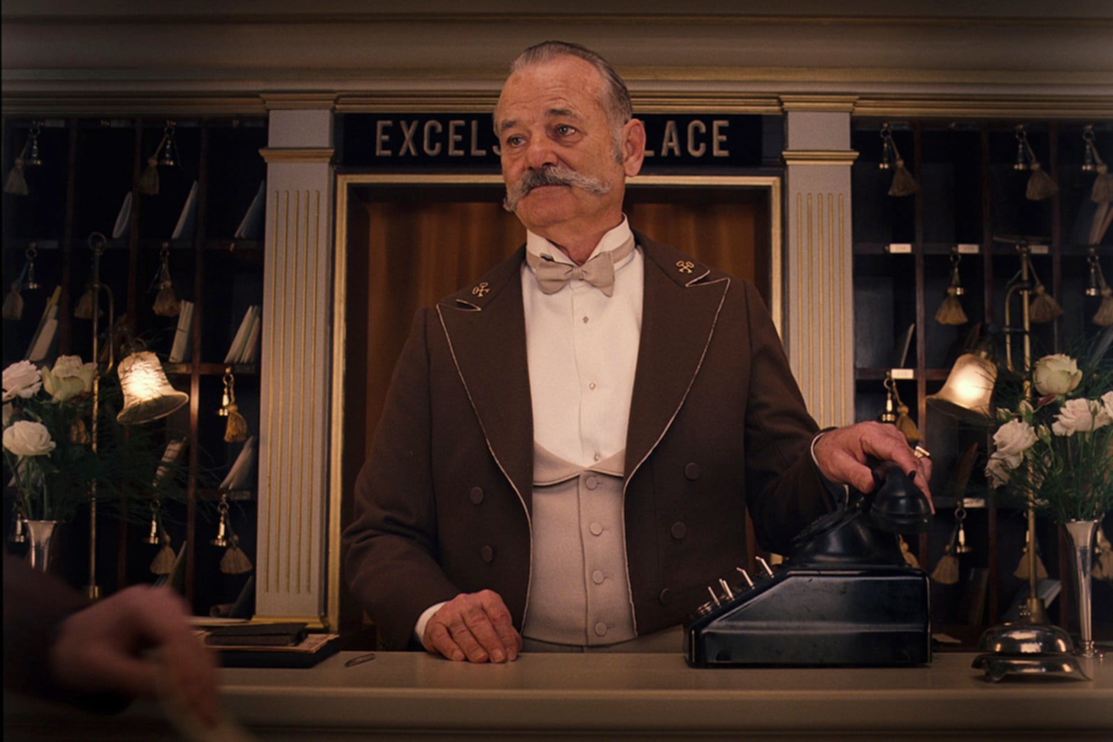 This image released by Criterion shows Bill Murray in a scene from the 2014 film "The Grand Budapest Hotel." (Criterion via AP)