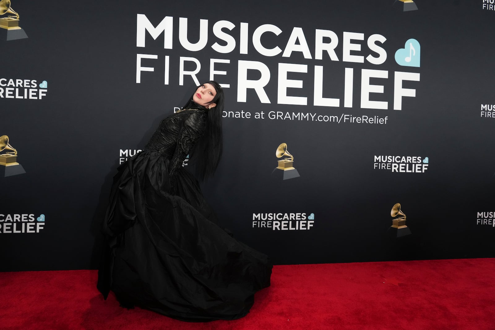 Lady Gaga arrives at the 67th annual Grammy Awards on Sunday, Feb. 2, 2025, in Los Angeles. (Photo by Jordan Strauss/Invision/AP)