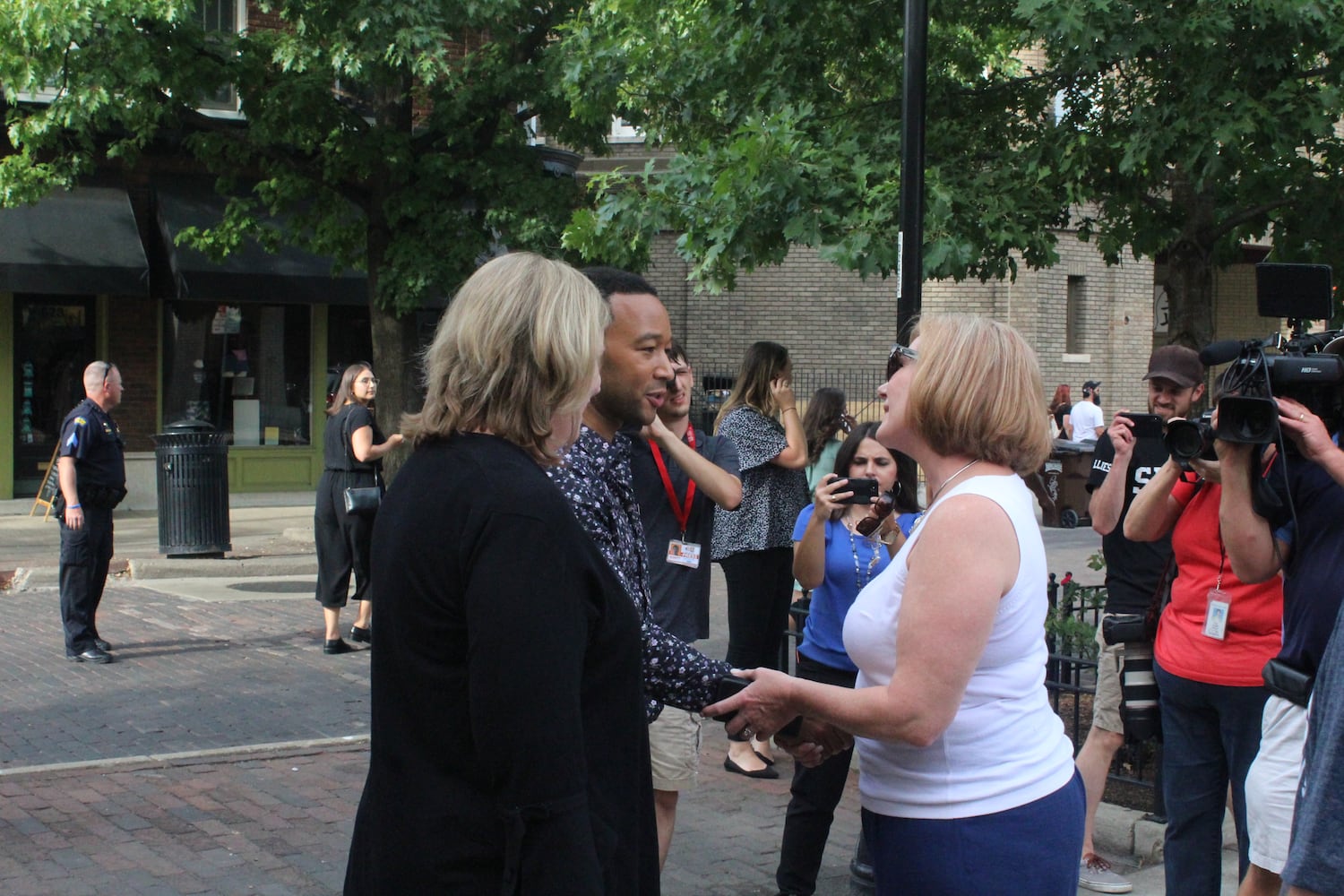 PHOTOS: John Legend visits the Oregon District to show support for the community