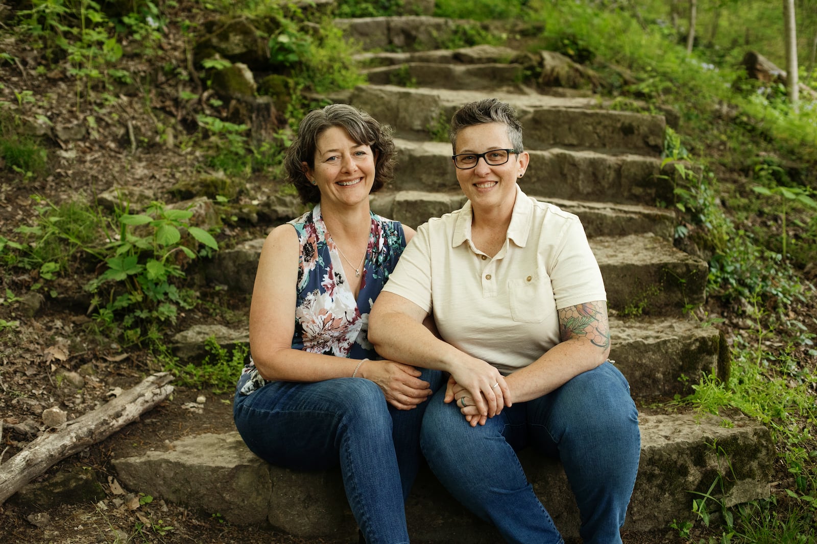 Mandy Carter (left) with wife Amanda Mullins (right). Contributed/Photo by Elisabeth Ashleigh Photography