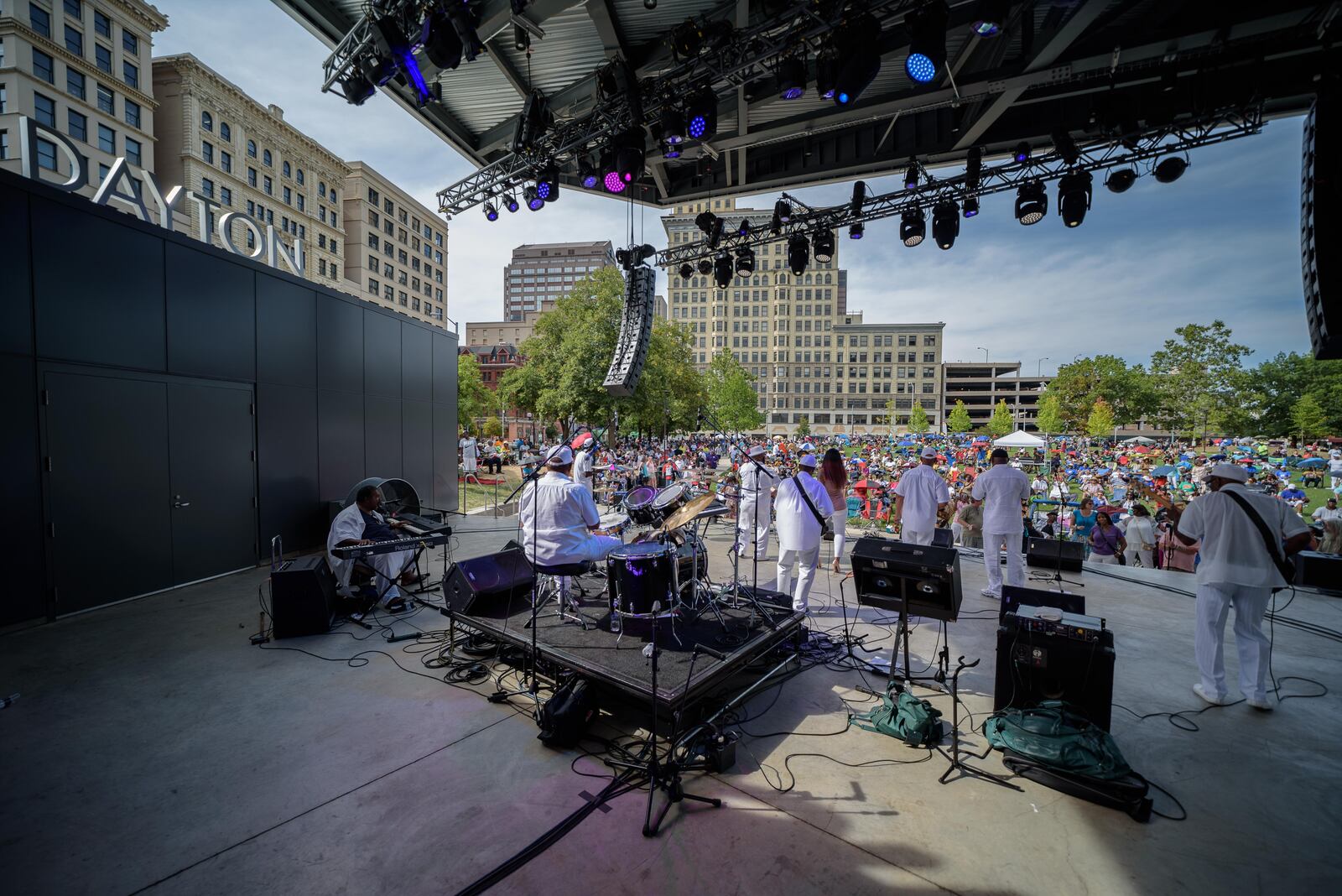 The Dayton Funk Festival, a free event that followed in the tradition of Dayton’s  jazz, blues, and reggae festivals, took place from 1 p.m. to 9 p.m. Sunday, Aug. 11, at Levitt Pavilion in downtown Dayton. TOM GILLIAM / CONTRIBUTING PHOTOGRAPHER