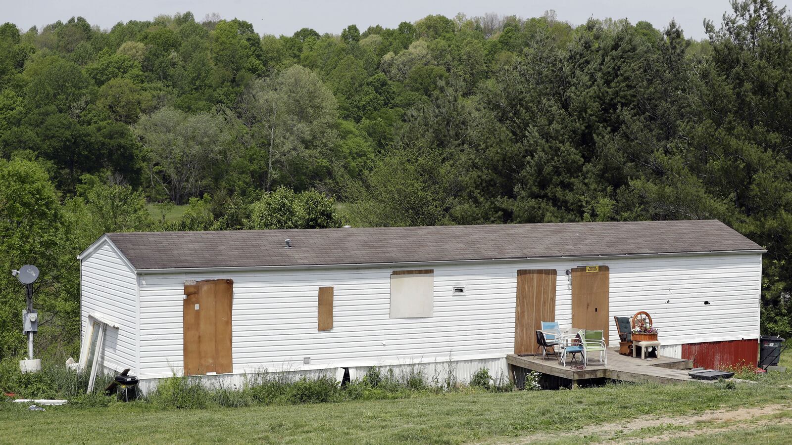 Michael Lee Cummins, 25, of Westmoreland, Tennessee, is accused of killing six people found beaten to death in this home Saturday, April 27, 2019, including his parents, uncle and a 12-year-old girl. Cummins is also charged in the death of a seventh person found beaten to death in her home that same day, as well as that of a man whose headless body was found near his cabin just outside Westmoreland April 17, 2019.