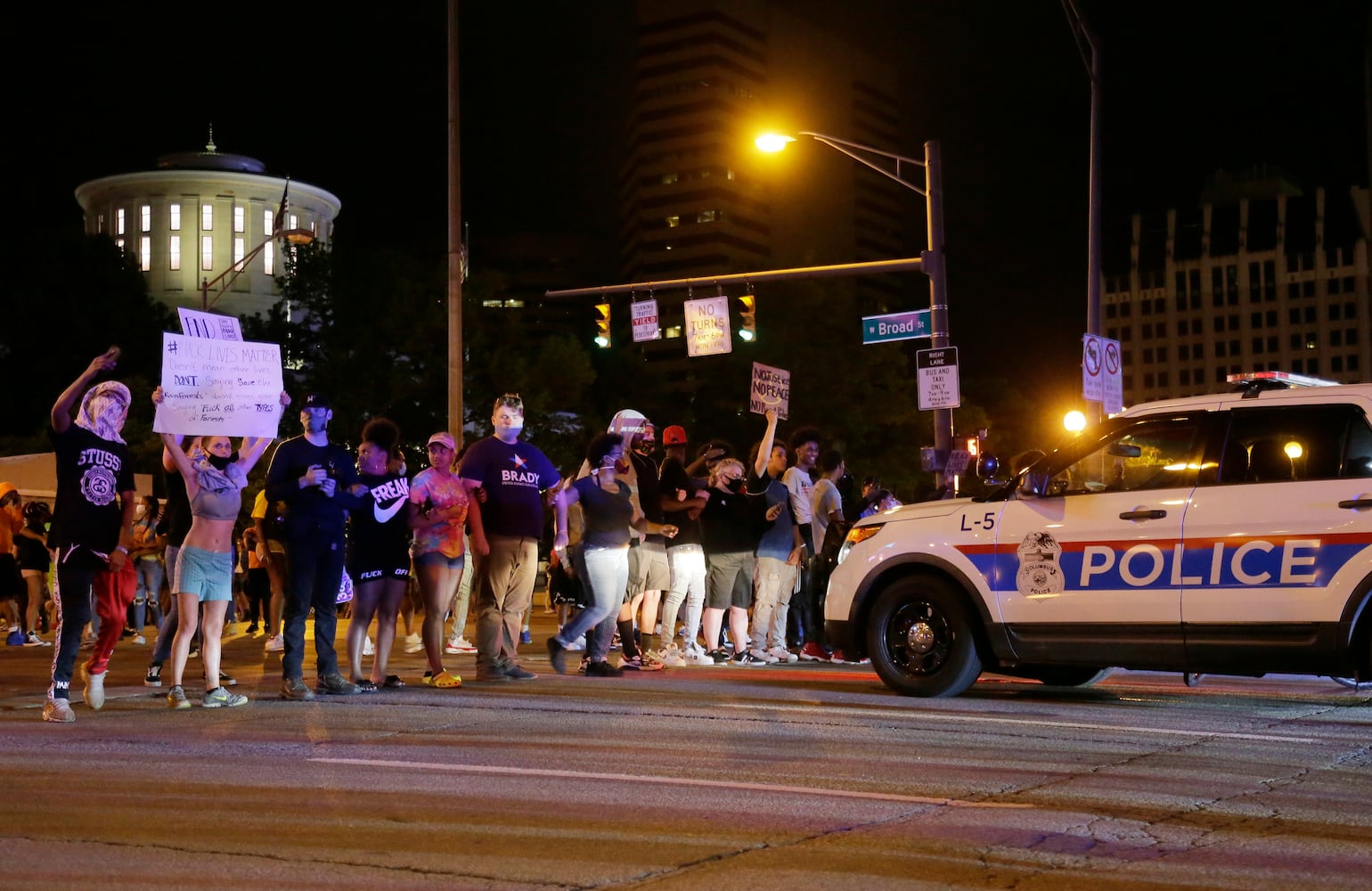 Columbus protest