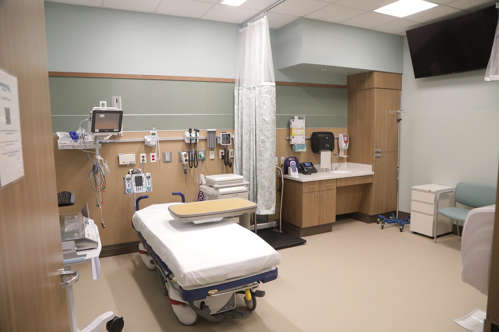 A triage room in the Emergency Department at the new Kettering Health Springfield. BILL LACKEY/STAFF