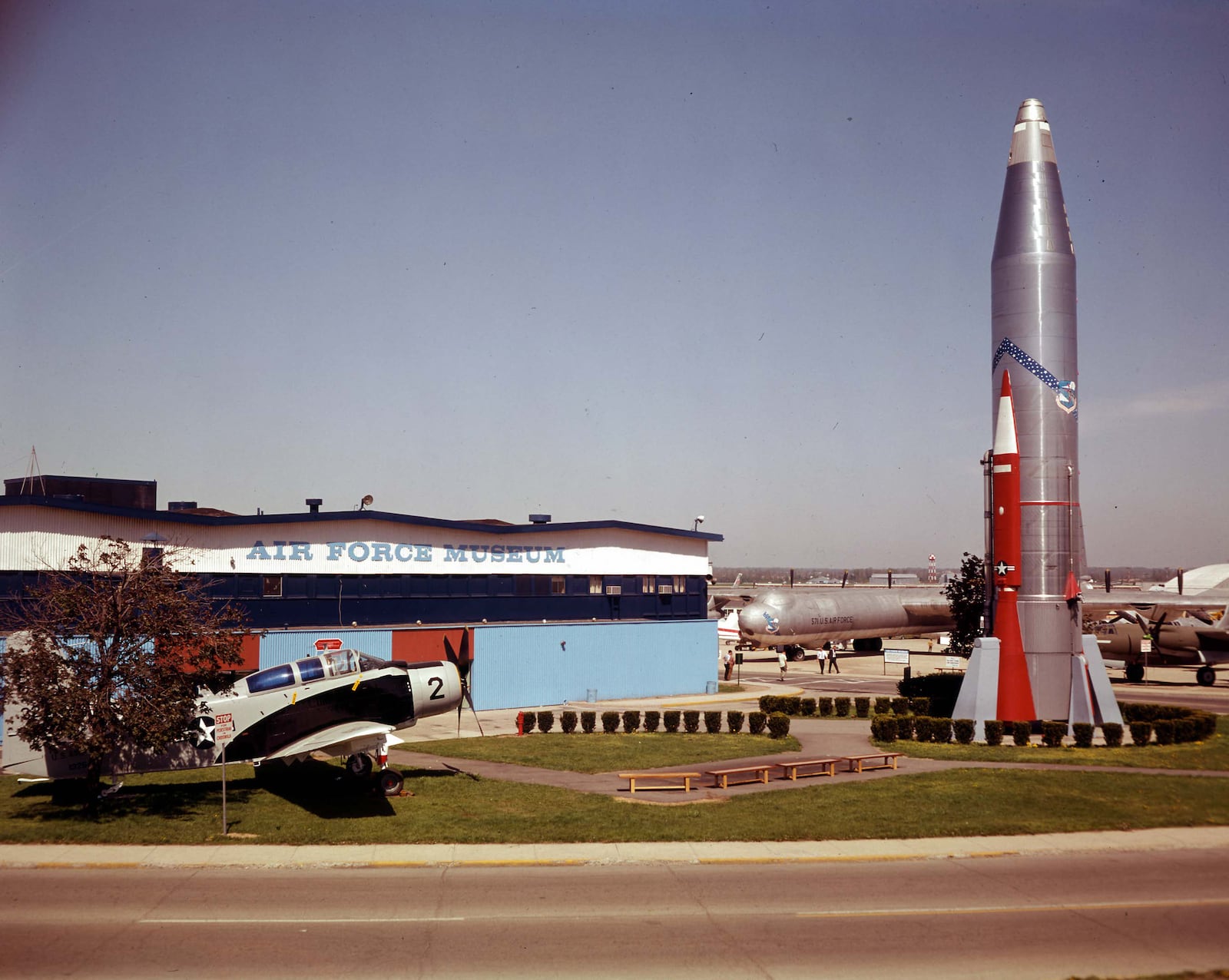 Photos of display for the 100 anninversary of the National Musuem of the U.S. Air Force. Art print and photograph by Ty Greenlees