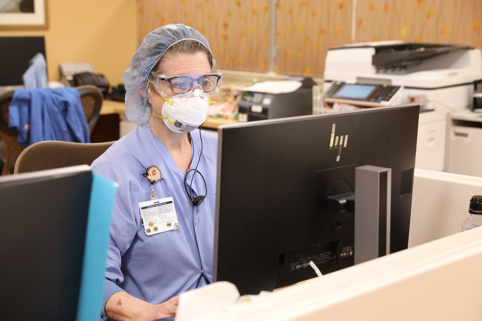 A nurse at Kettering Medical Center. 