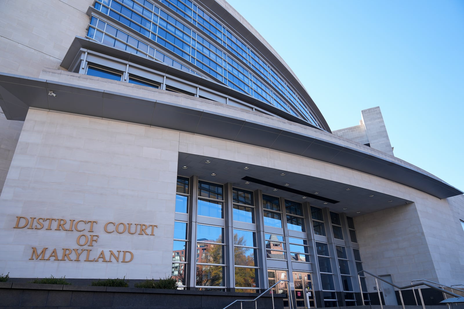 The Montgomery County District Court in Rockville, Md., is seen Tuesday, Nov. 26, 2024. (AP Photo/Stephanie Scarbrough)