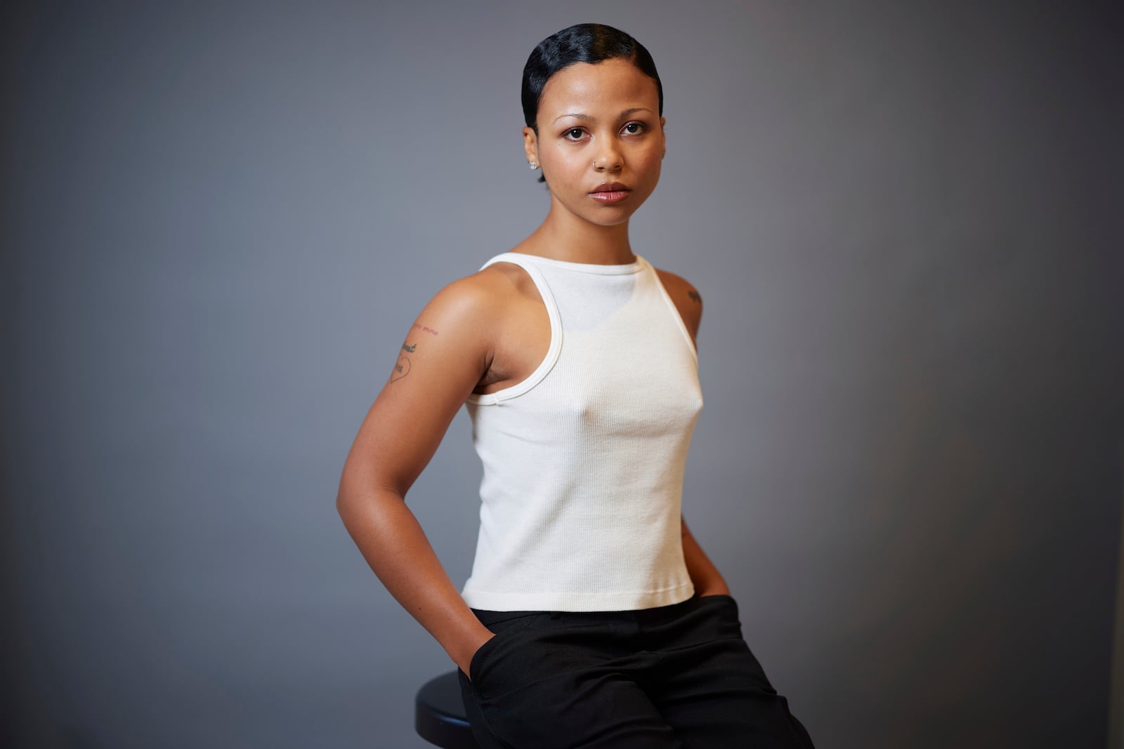 Myha'la poses for a portrait on Wednesday, Nov. 20, 2024, in New York. Myha'la has been named one of The Associated Press' Breakthrough Entertainers of 2024. (Photo by Matt Licari/Invision/AP)