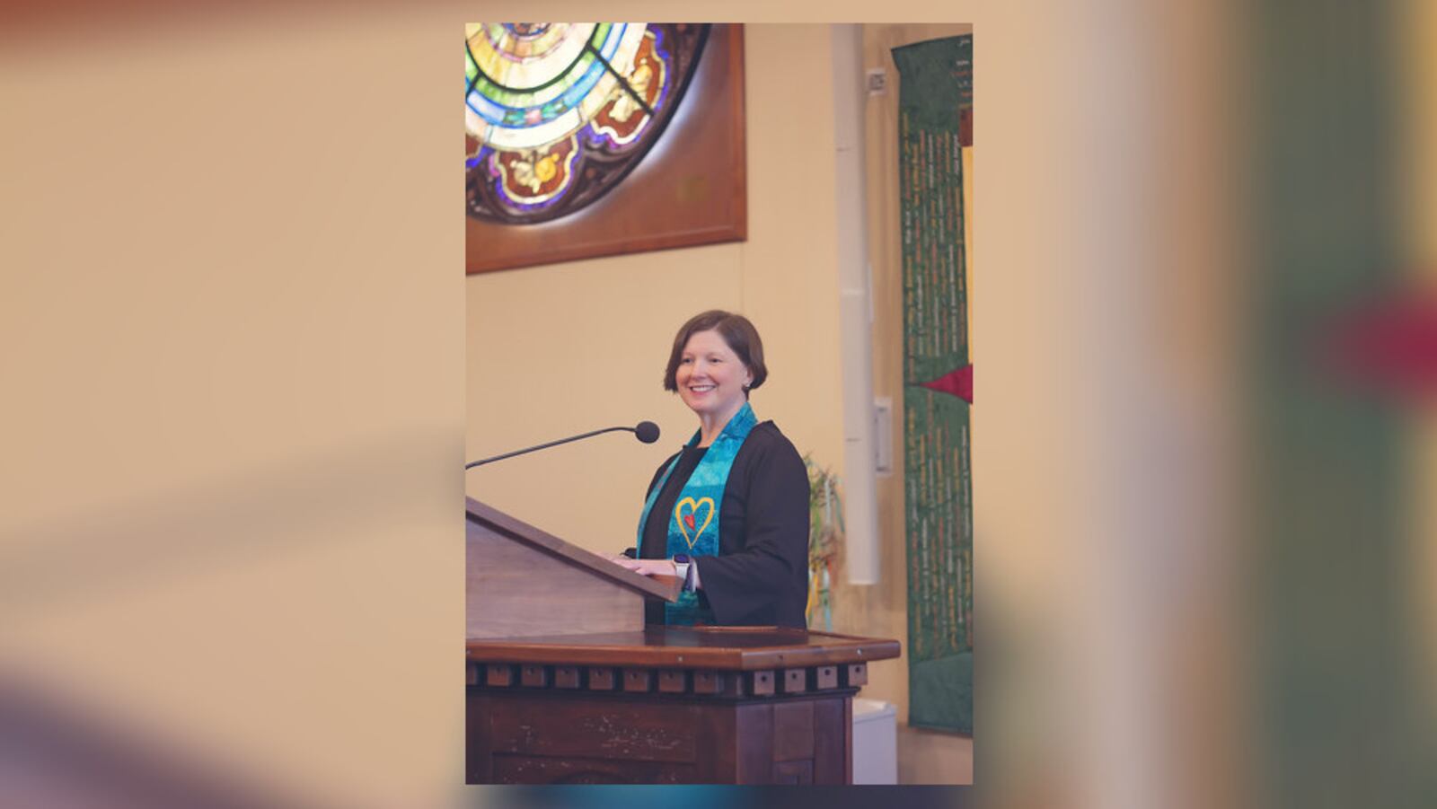 Rev. Kellie C. Kelly, minister at the Miami Valley Unitarian Universalist Fellowship in Washington Twp.