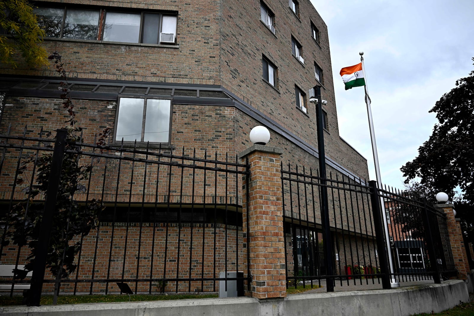 The High Commission of India in Canada is seen in Ottawa, Ontario, Monday, Oct. 14, 2024. (Justin Tang/The Canadian Press via AP)