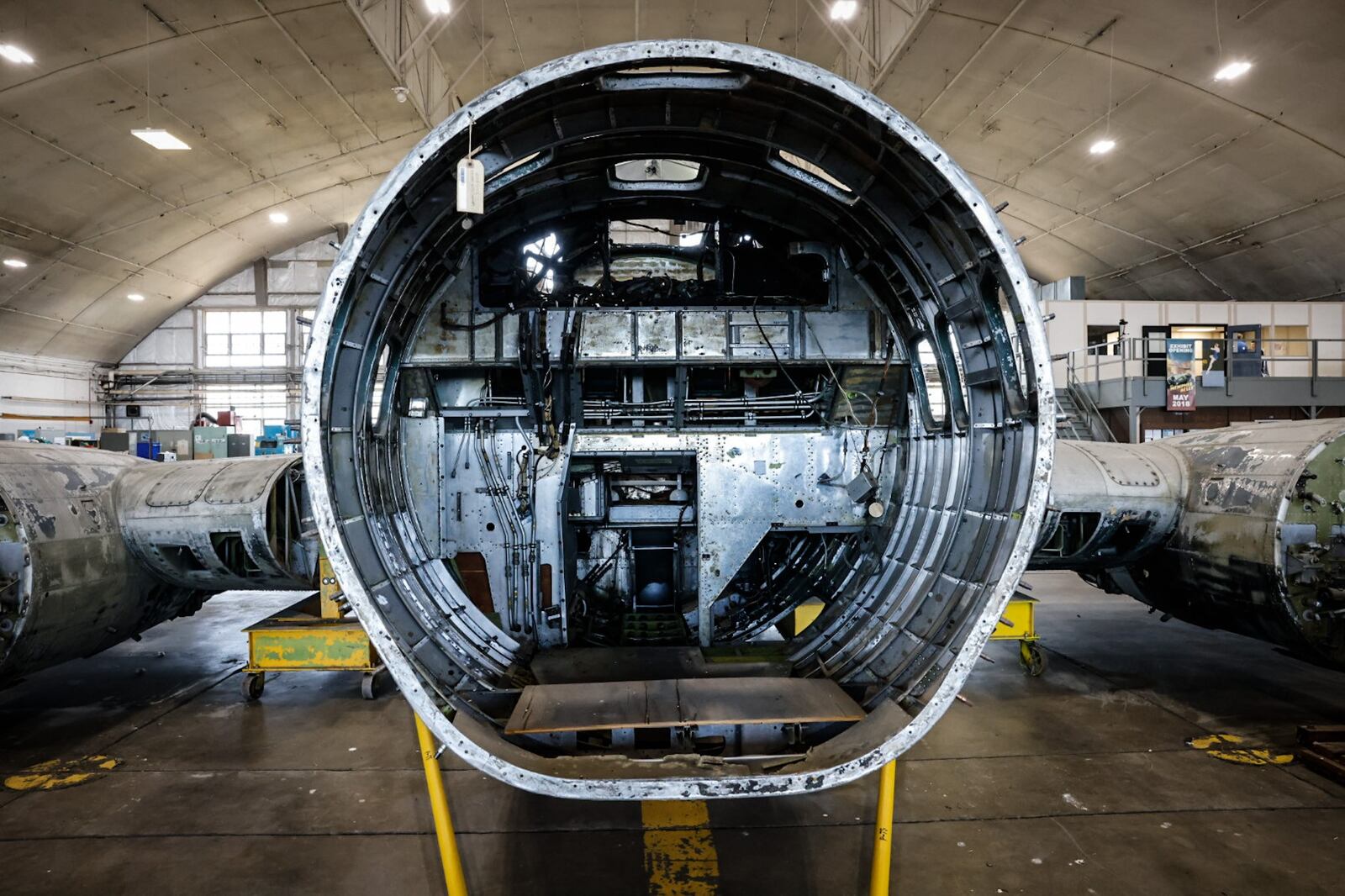 The restoration of the "Swoose" B-17 D the oldest and the earliest B-17 in existence is ongoing.  JIM NOELKER/STAFF