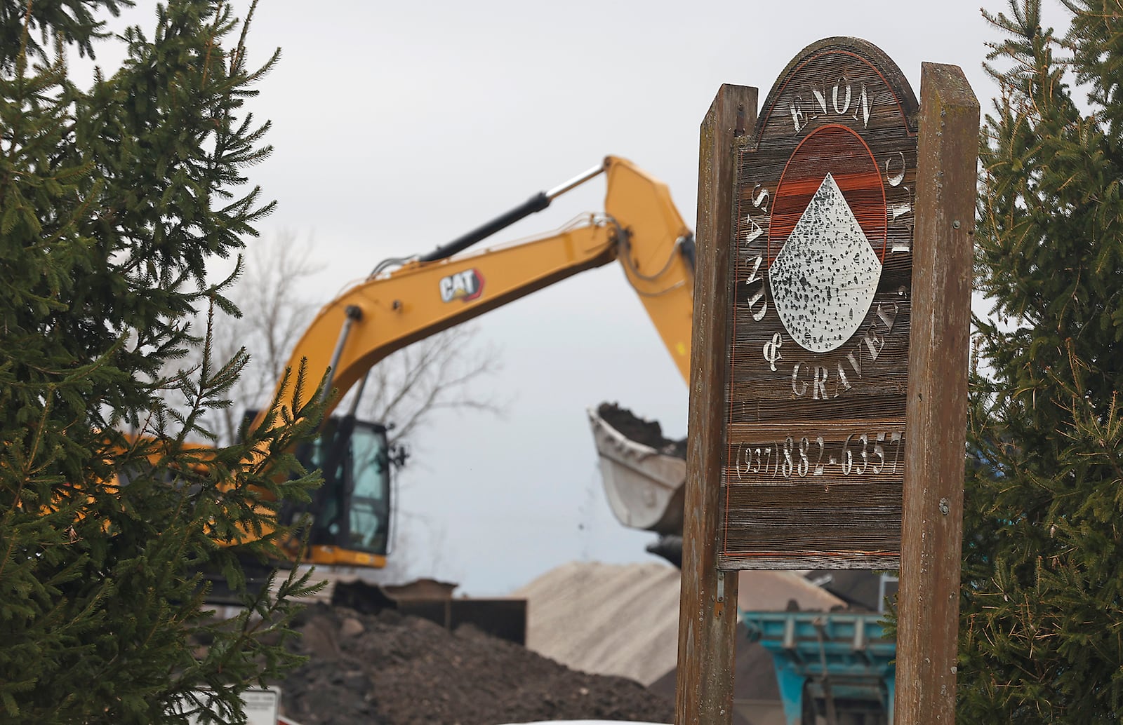 The Enon Sand & Gravel company on Enon Road Thursday, March 23, 2023. BILL LACKEY/STAFF