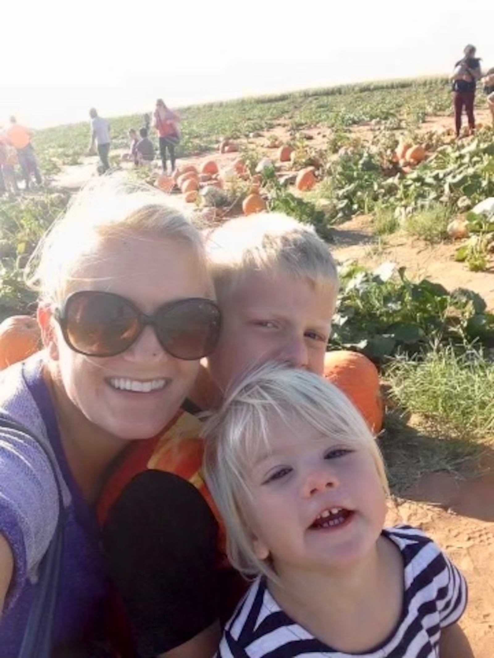 Pumpkin patches have been a family tradition for the Sutton family since their children - now 14 and 9 - were babies. CONTRIBUTED