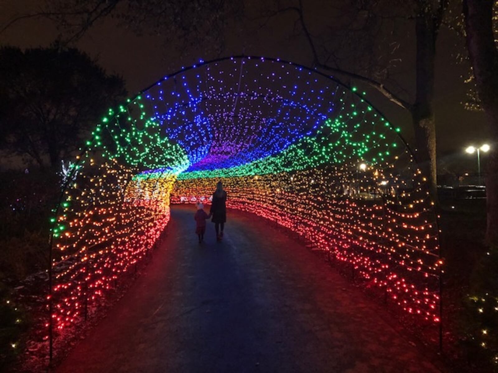 Conservatory Aglow, a holiday show of lights and more at the Franklin Park Conservatory and Botanical Gardens.