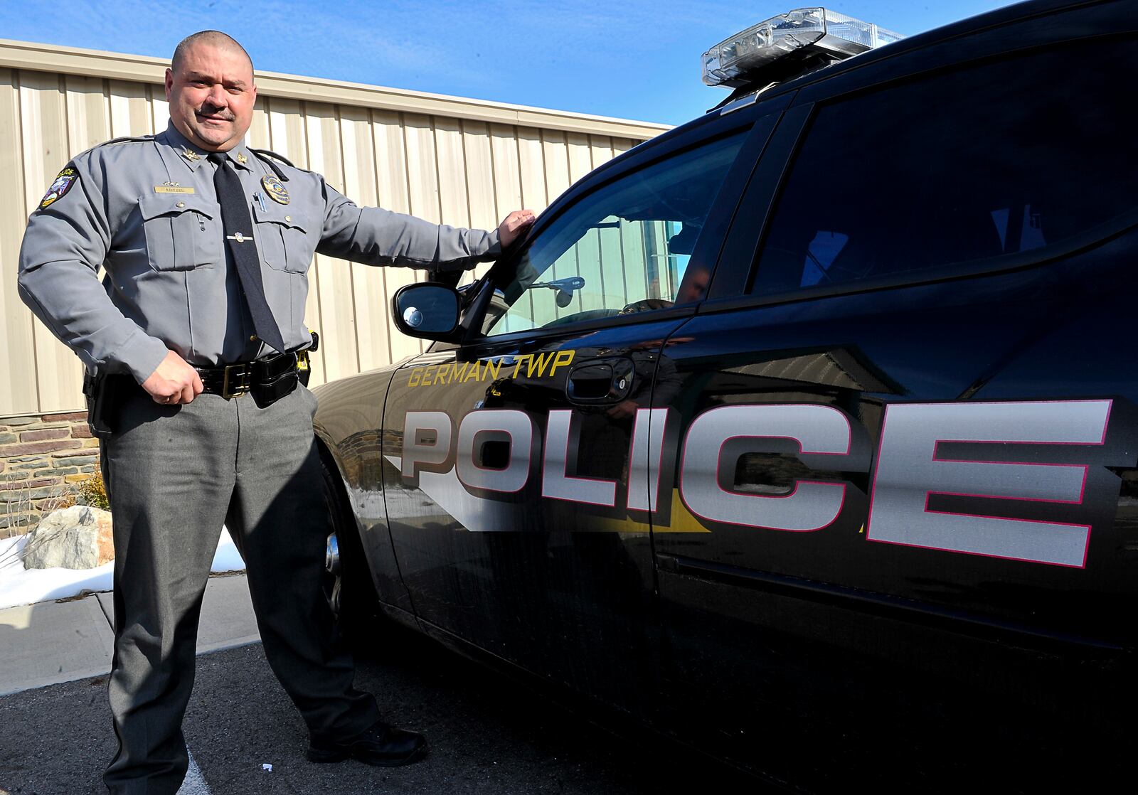 Michael Stitzel, the German Twp. police chief, is shown in this file photo. BILL LACKEY/STAFF