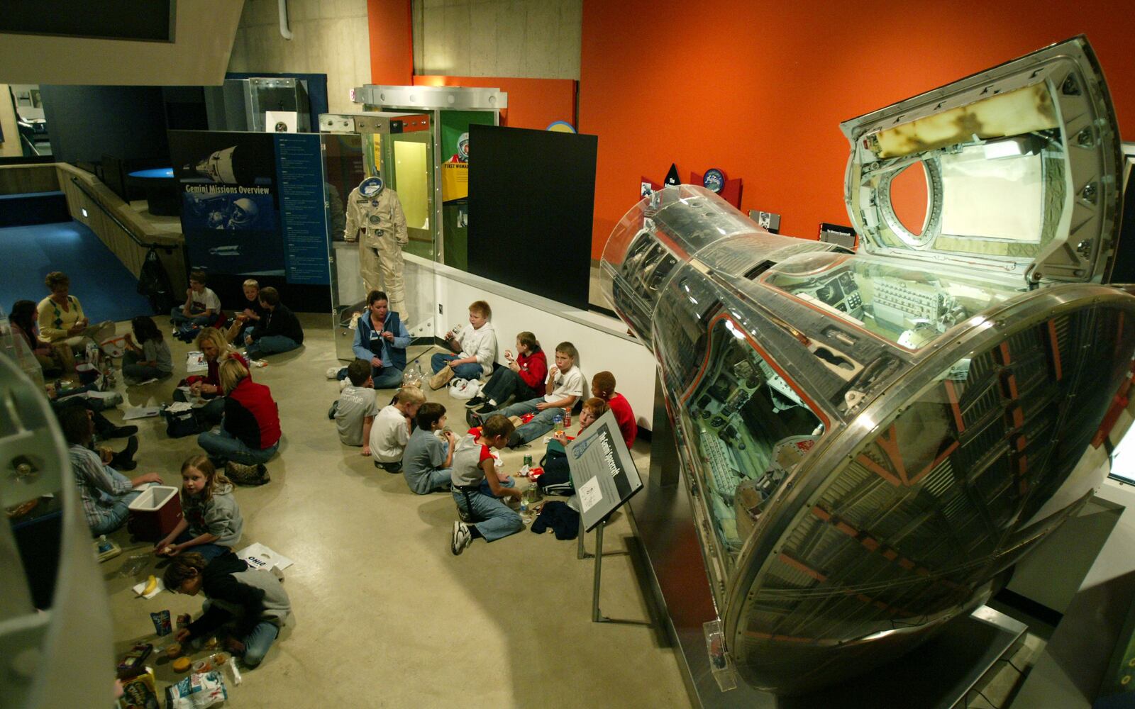 The Armstrong Air and Space Museum in Wapakoneta. On the right is the Gemini space capsule that carried astronaut Neil Armstrong into space for the first time in 1966. Photo by Skip Peterson