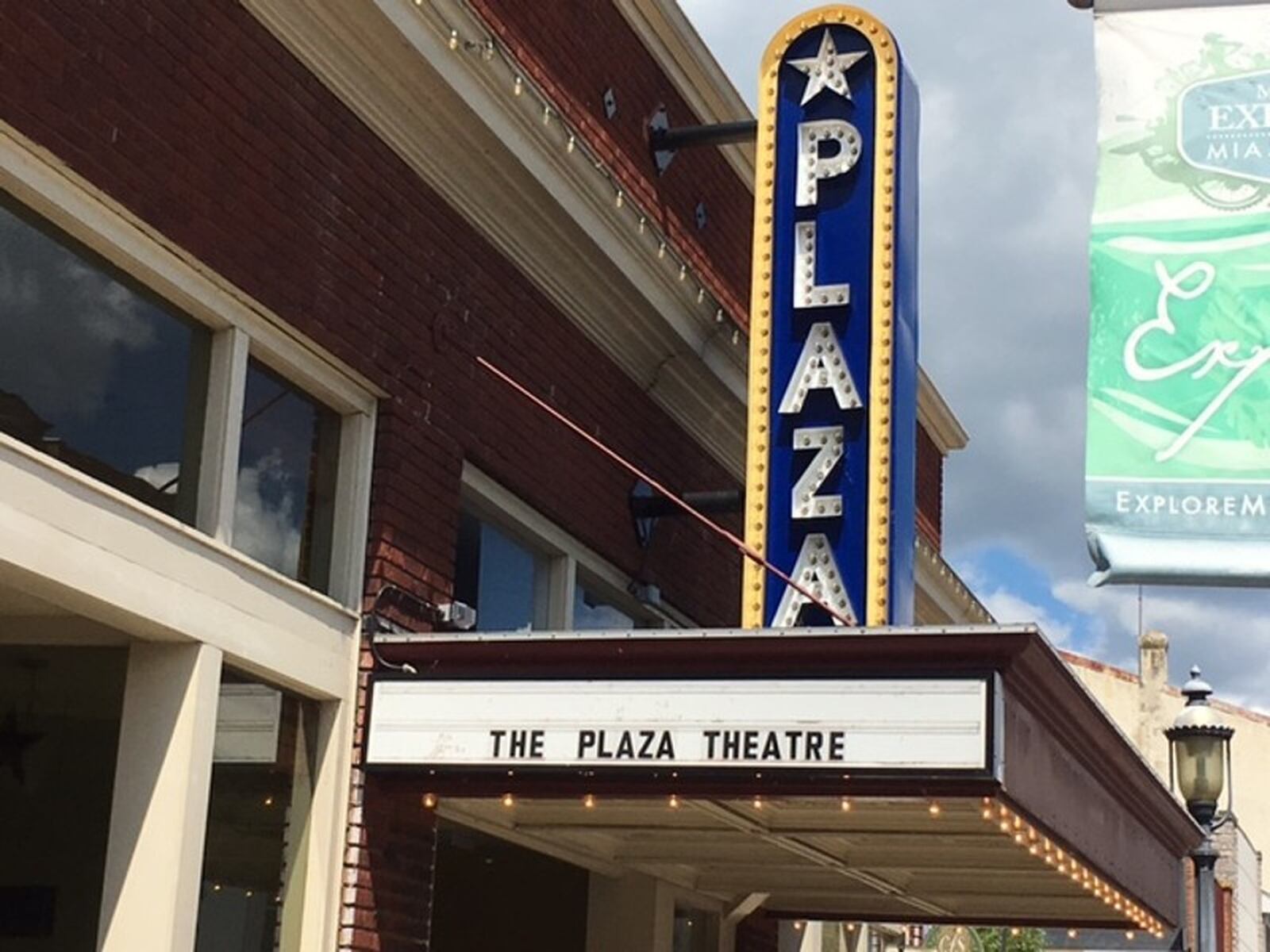 The Historic Plaza Theatre in downtown Miamisburg. NICK BLIZZARD/STAFF