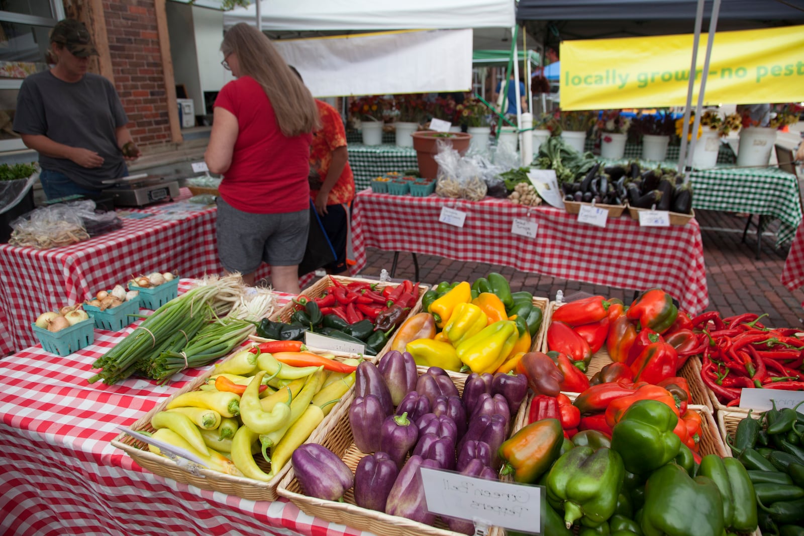 The farmers market at 2nd Street Market in downtown Dayton offers fresh vegetables. CONTRIBUTED