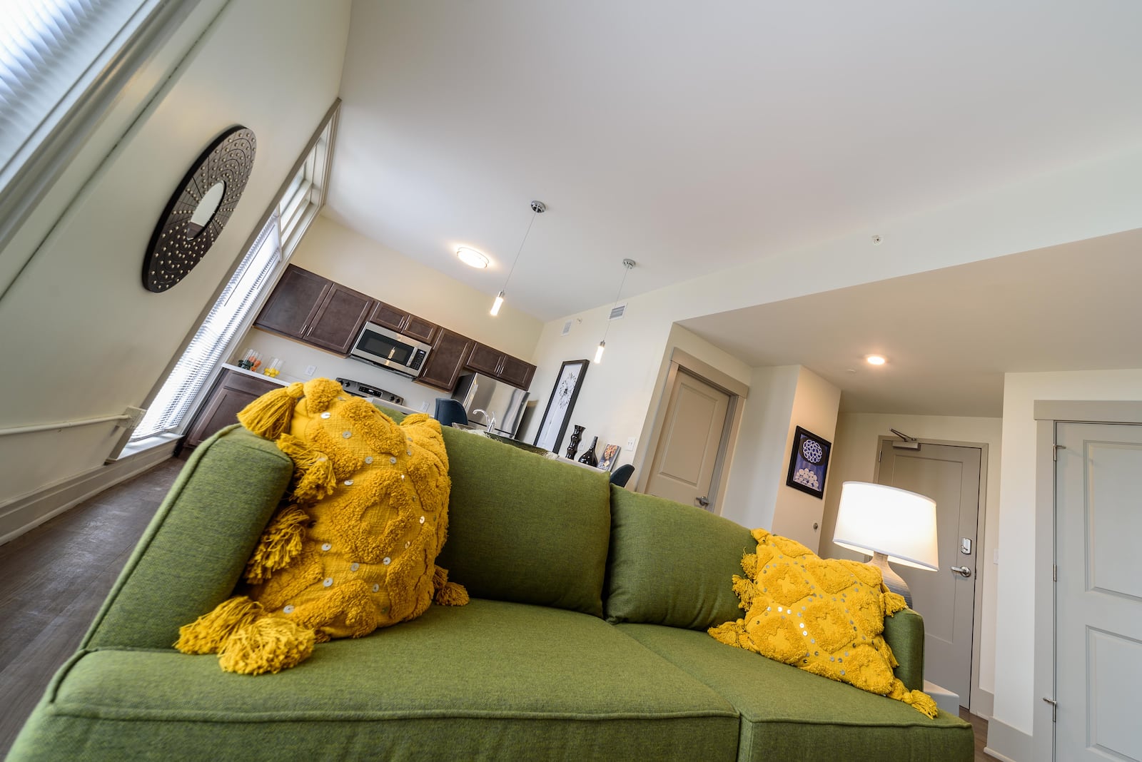 Step inside a model apartment unit at the newly completed Art Lofts at The Arcade. Redeveloped by McCormack Baron Salazar, The Art Lofts are comprised of the Dayton Arcade’s Ludlow, Commercial and Fourth Street buildings. For more information, visit daytonarcadeapts.com. TOM GILLIAM / CONTRIBUTING PHOTOGRAPHER