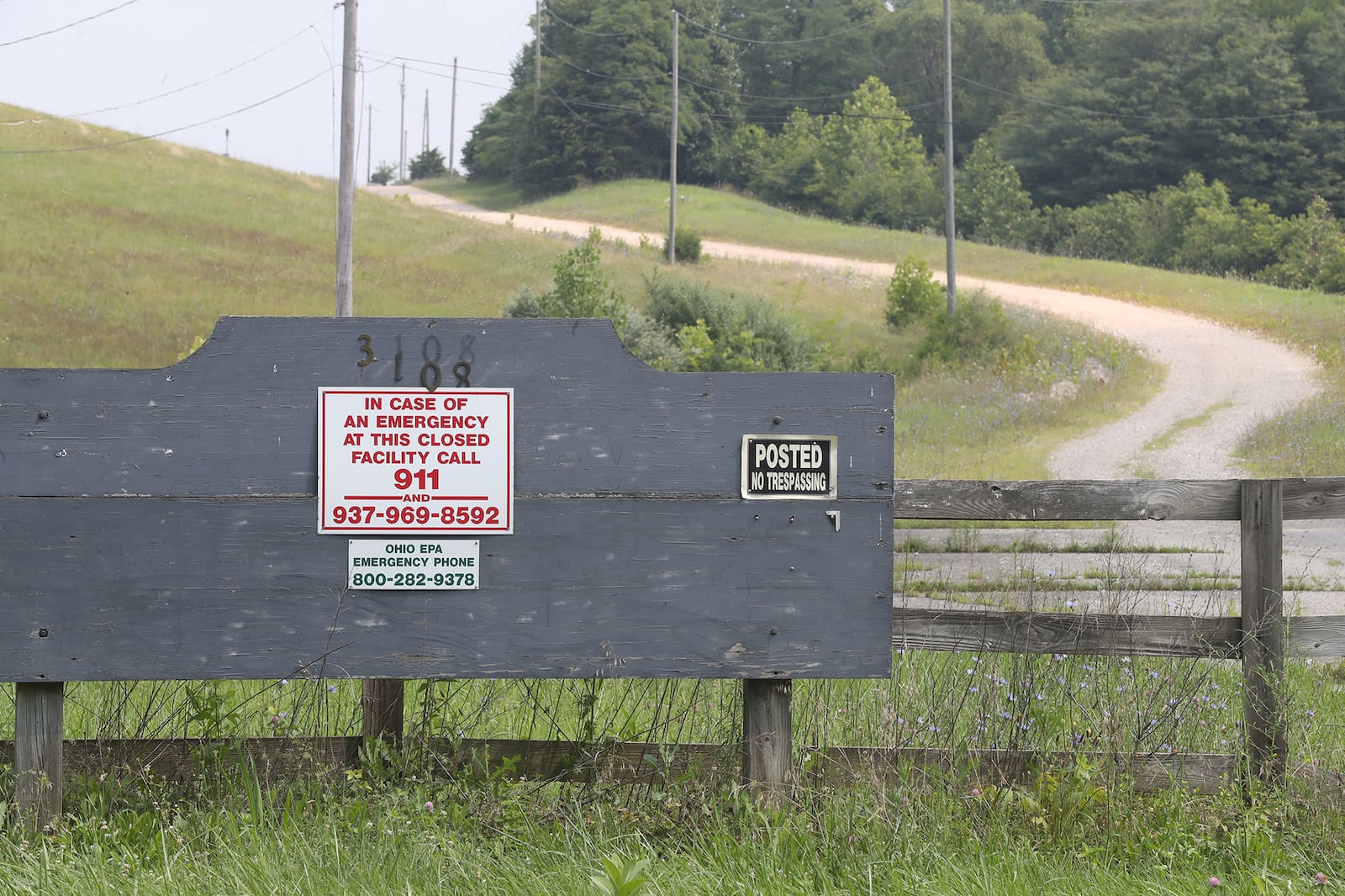 The Tremont City barrel fill site. BILL LACKEY/STAFF