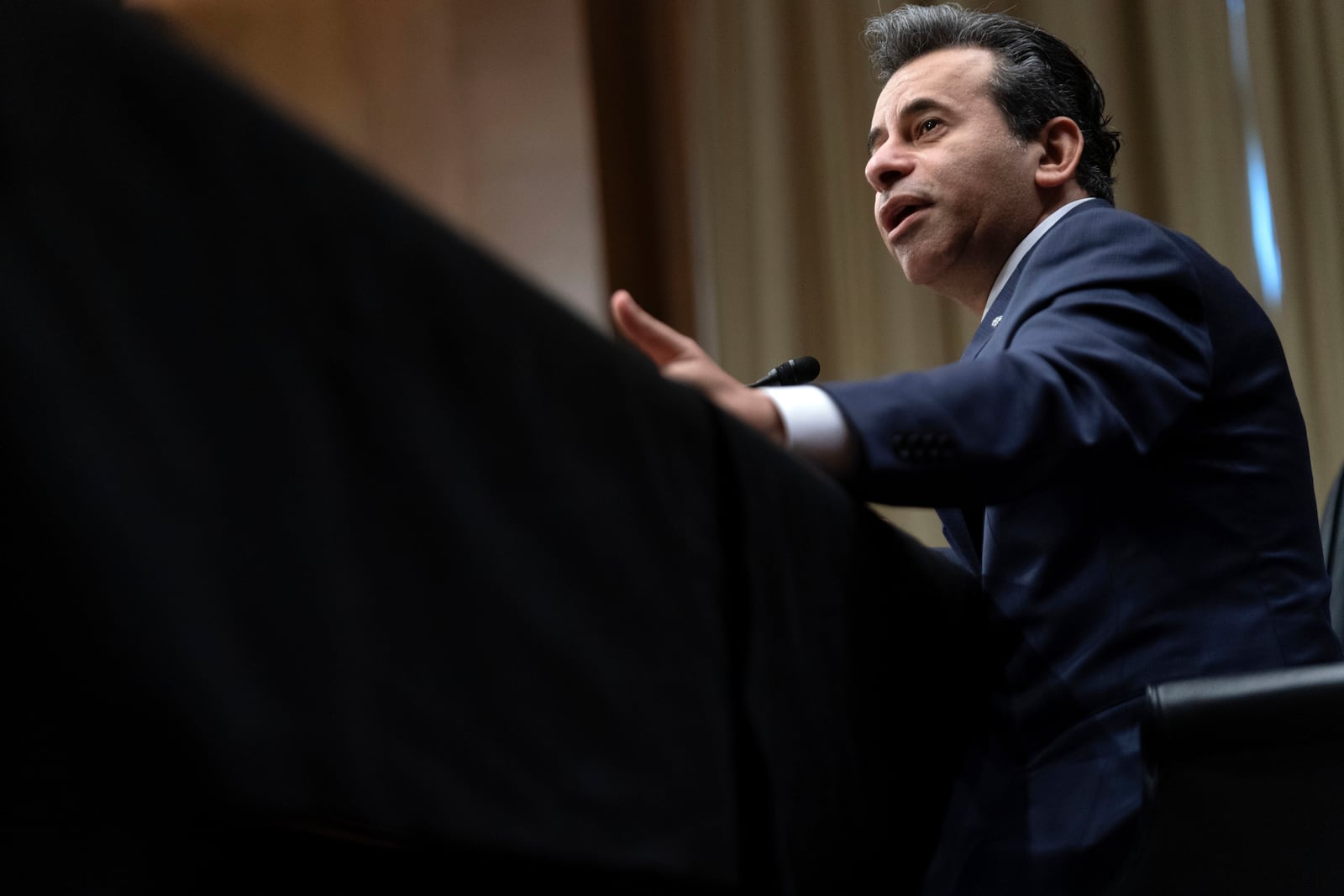 Martin Makary nominated to serve as Commissioner of Food and Drugs at the Department of Health and Human Services, testifies before the Senate Committee on Health, Education, Labor and Pensions on Capitol Hill Thursday, March 6, 2025, in Washington. (AP Photo/Jose Luis Magana)