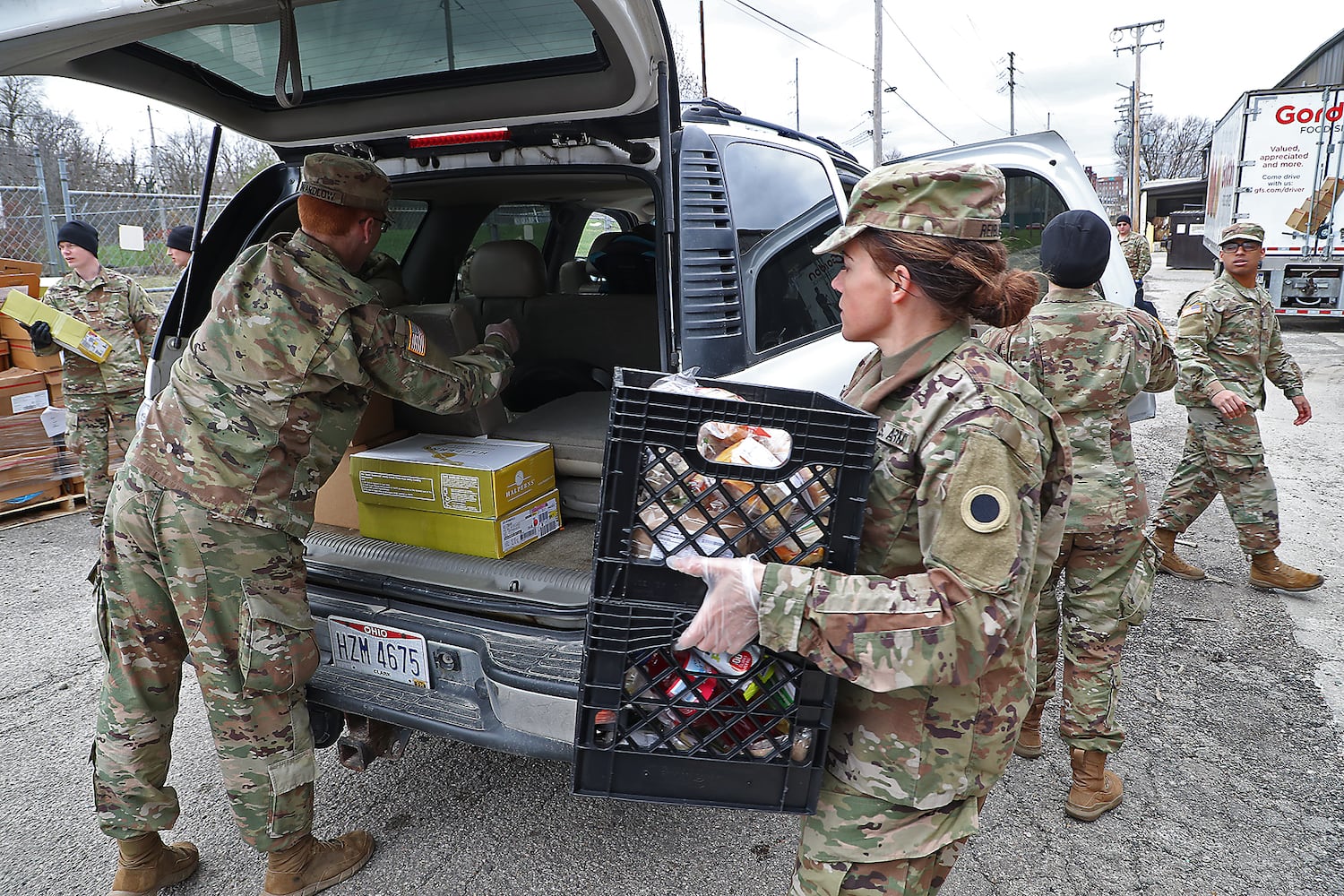 PHOTOS: National Guard Helps Distribute Food