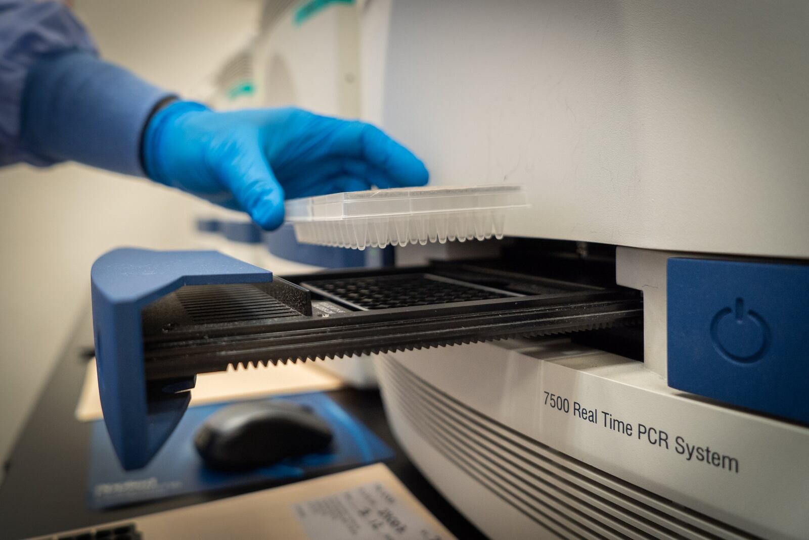 Quest Diagnostics, based in Secaucus NJ, is testing COVID-19 samples collected at the Premier Health drive-up testing site located at the University of Dayton Arena parking lot. This photo shows COVID-19 testing being done at the company’s Chantilly, VA laboratory. QUEST DIAGNOSTICS