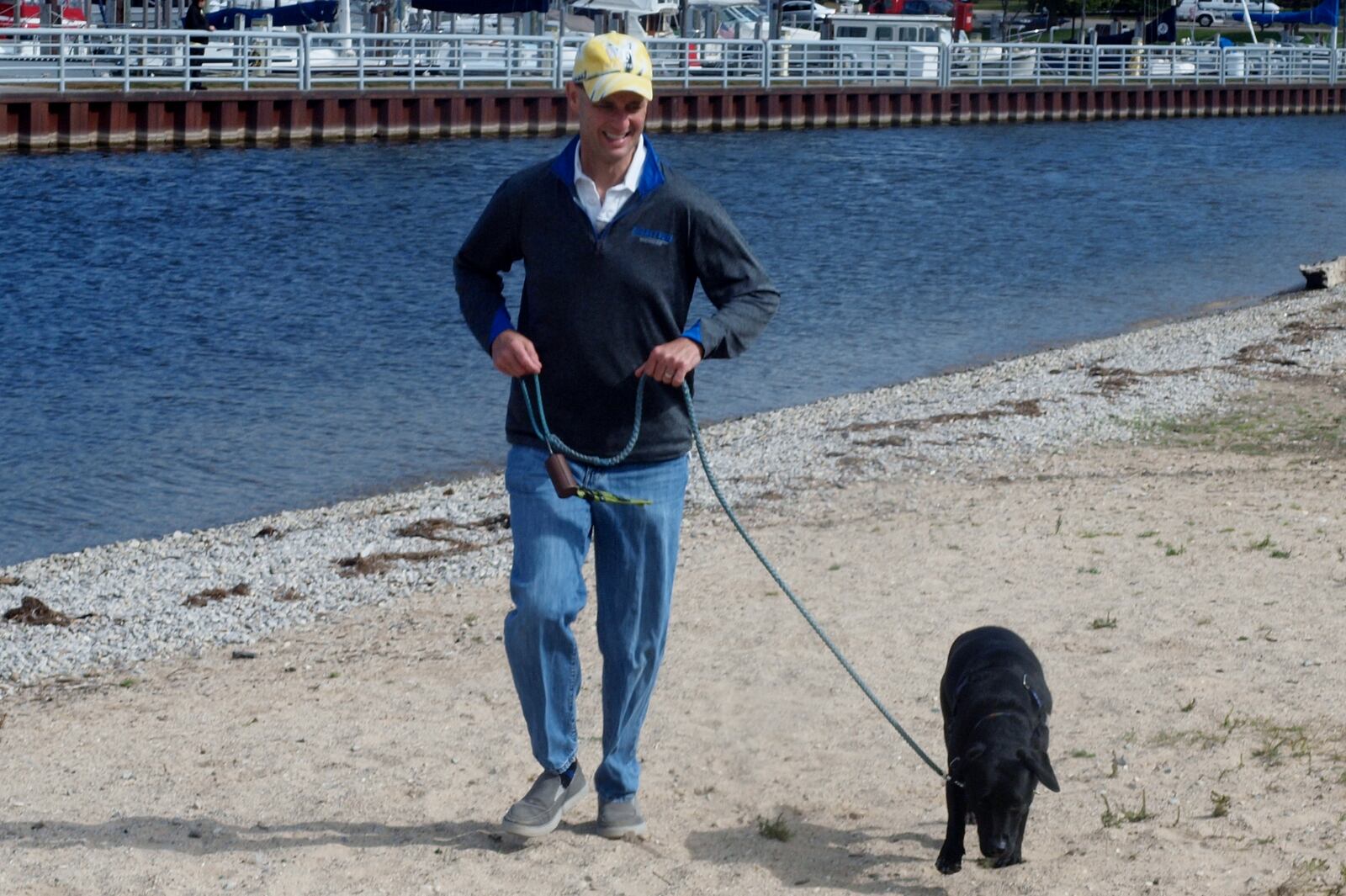 Teddy and Ed out for a walk. PROVIDED