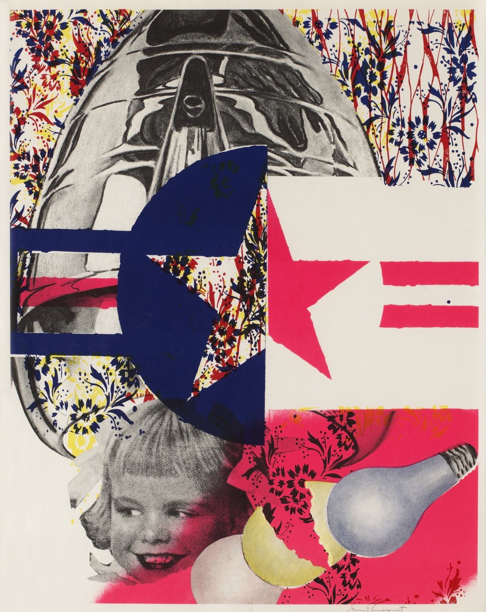 James Rosenquist’s offset lithography “F-111” (pictured) and the screenprint “Target With Four Faces” by Jasper Johns are among the more than 80 pieces from the Dayton Art Institute’s permanent collection in “Changing Times: Art of the 1960s.” The exhibition is on display through September 12.