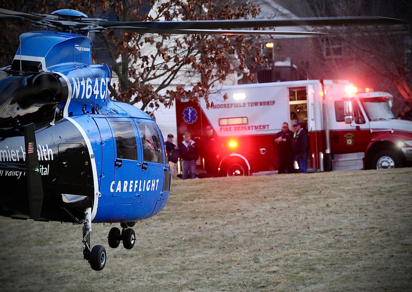 Careflight lifts off on Hiser Lane