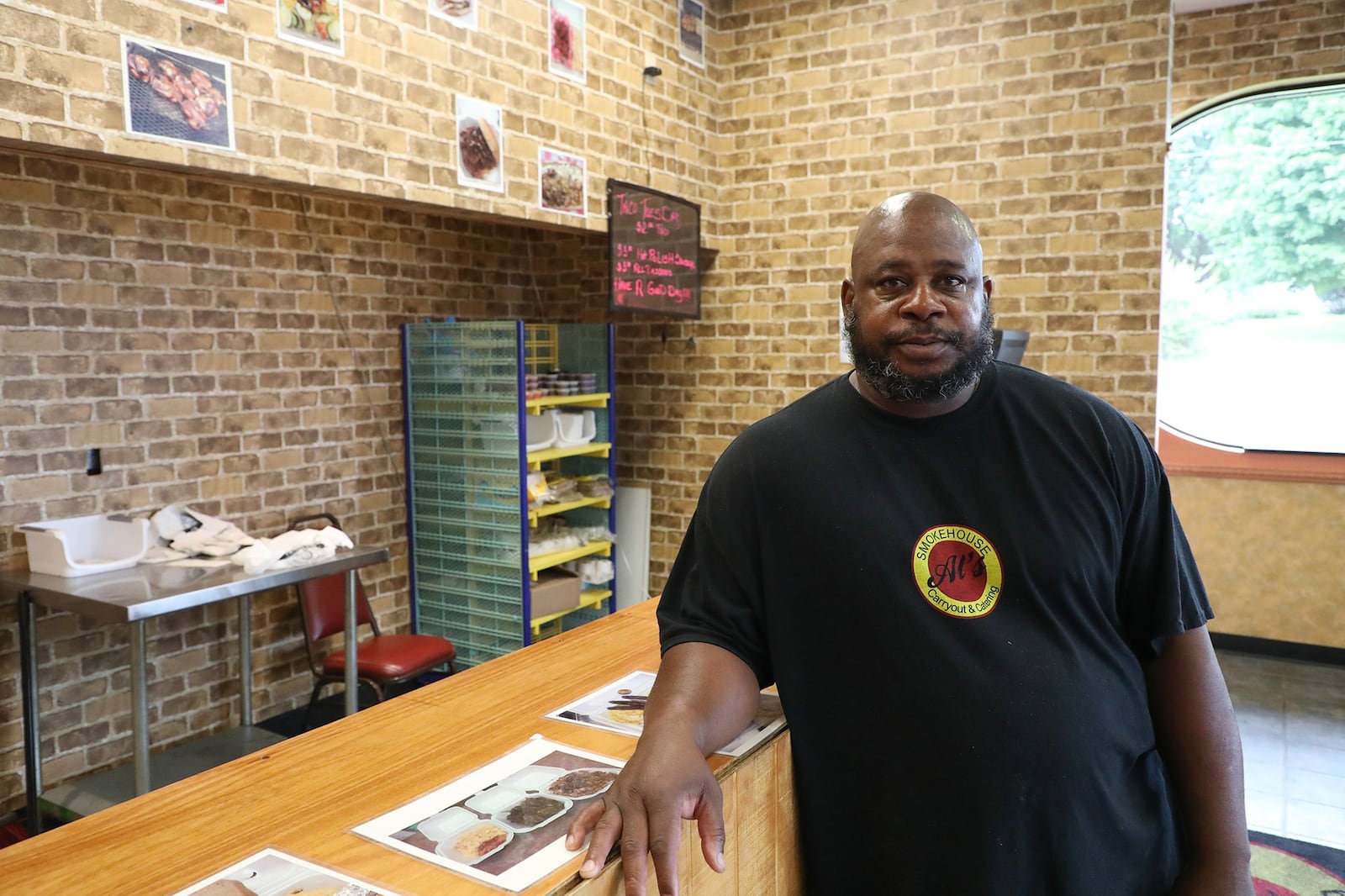 Al Shamburger, the owner of Al’s Smokehouse Carryout and Catering. BILL LACKEY/STAFF