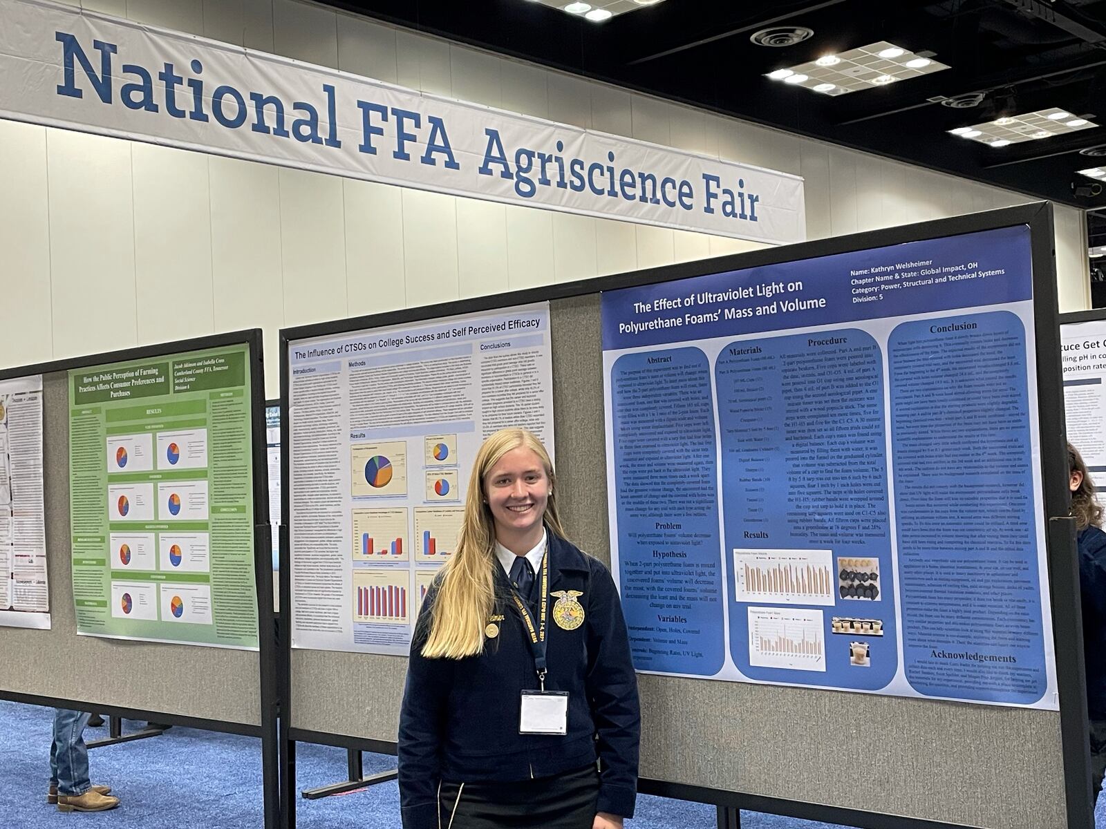 Kate Welsheimer, a senior at Global Impact STEM Academy, placed 7th in the nation in Power Systems Division 5 at the National FFA Agriscience Fair, which is part of the annual FFA National Convention. Contributed