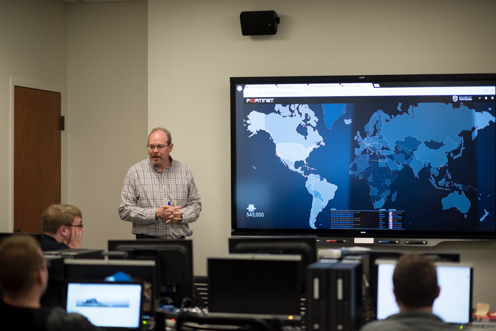 Paul Hansford, associate professor Computer Science and Information Technology, teaches at Sinclair Community College. The college's programs include training in cybersecurity.