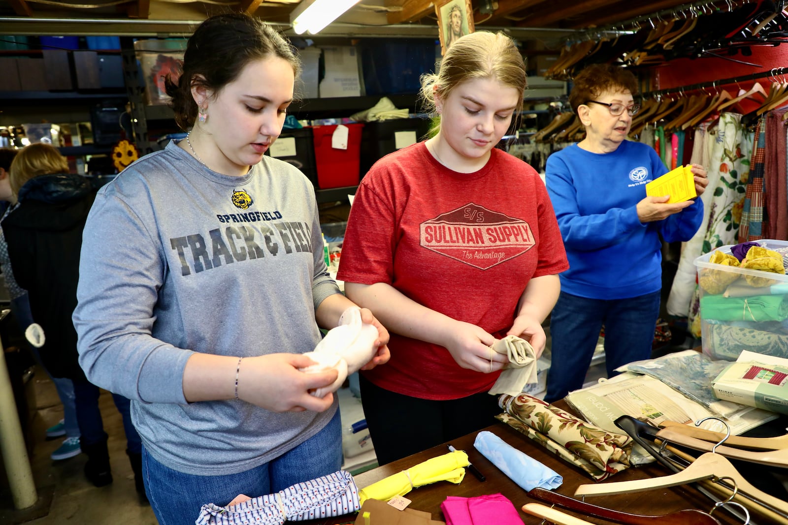 The Springfield High School National Honor Society recently volunteered at St. Vincent de Paul in Springfield. Contributed