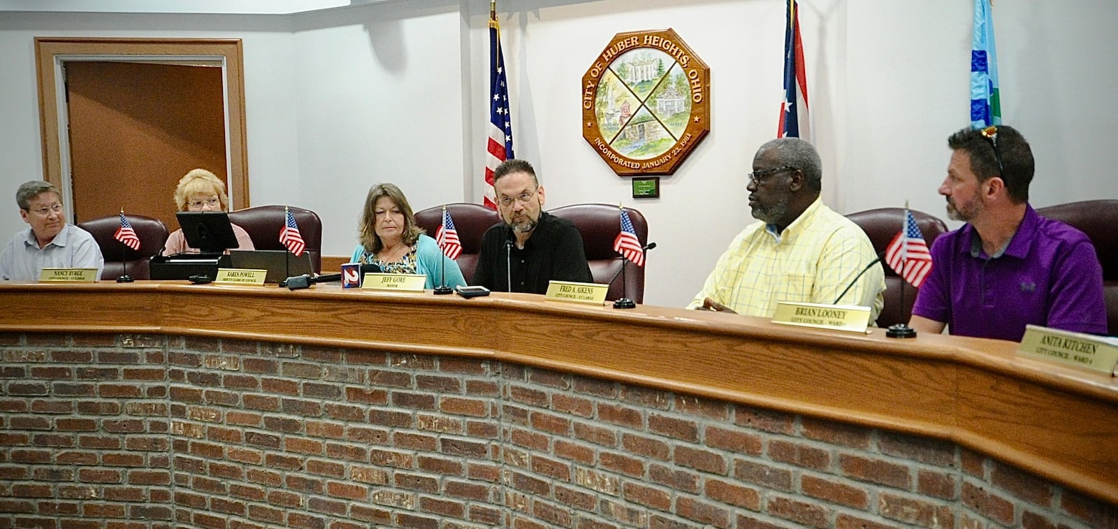 Huber Heights City Council went into executive session during a special meeting Monday, May 20, 2024, to discuss the weekend OVI arrest of City Manager Rick Dzik. The council took no action but said the matter was under review. MARSHALL GORBY/STAFF