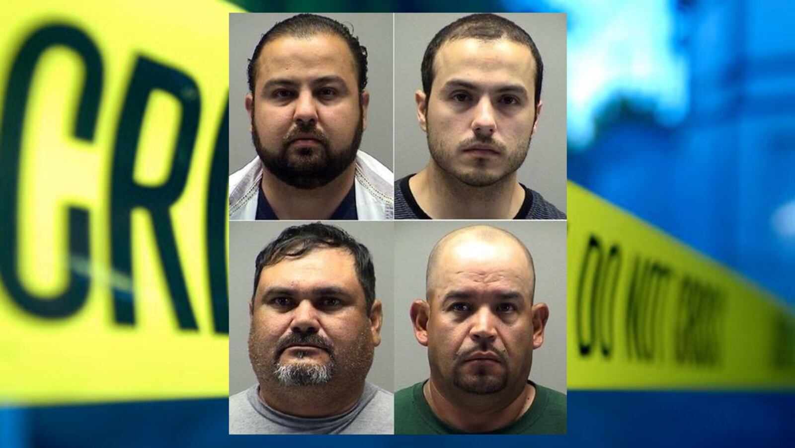 (From upper left) David Guillermo Cantu-Garcia and Omar Alejandro Cantu-Garcia; (from lower left) Pedro Medina and Aguilar Reyes-Espinosa. (Courtesy/Montgomery County Sheriff's Office)