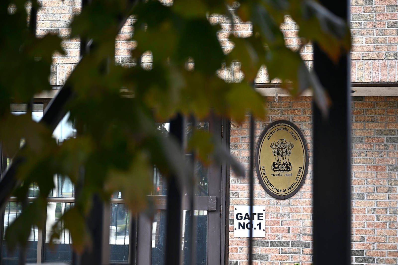 The High Commission of India in Canada is seen in Ottawa, Ontario, Monday, Oct. 14, 2024. (Justin Tang/The Canadian Press via AP)