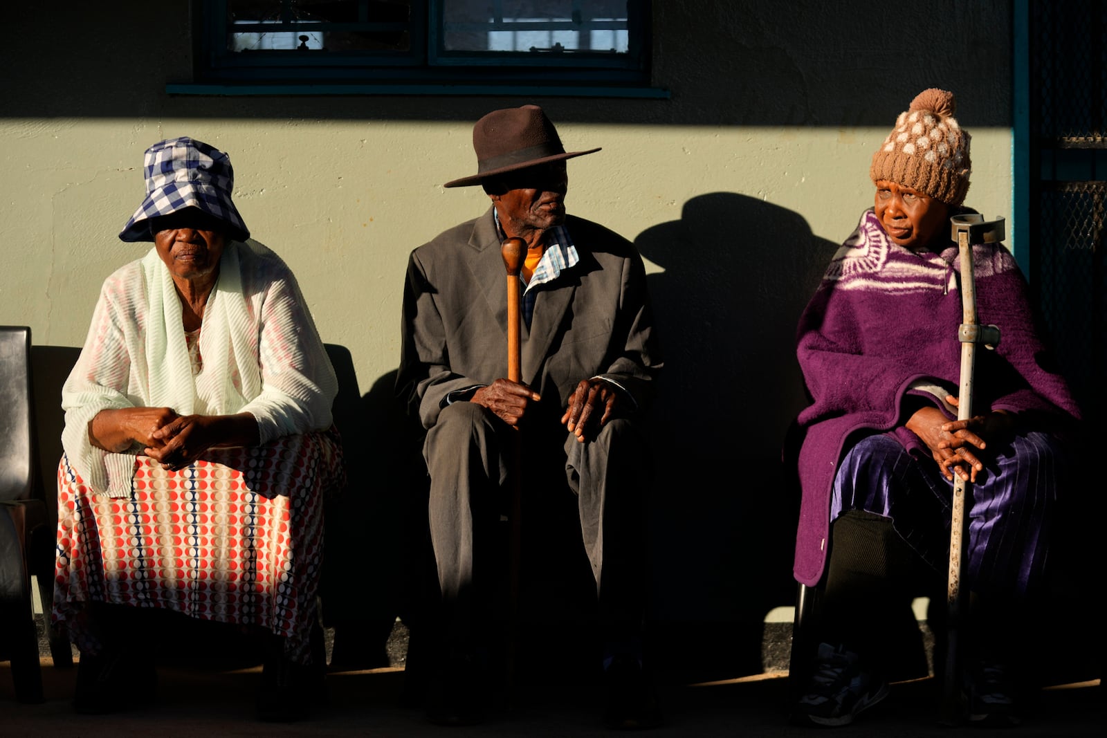 Residents wait their turn to cast their vote during the elections in Gaborone, Botswana, Wednesday, Oct. 30, 2024. (AP Photo/Themba Hadebe)