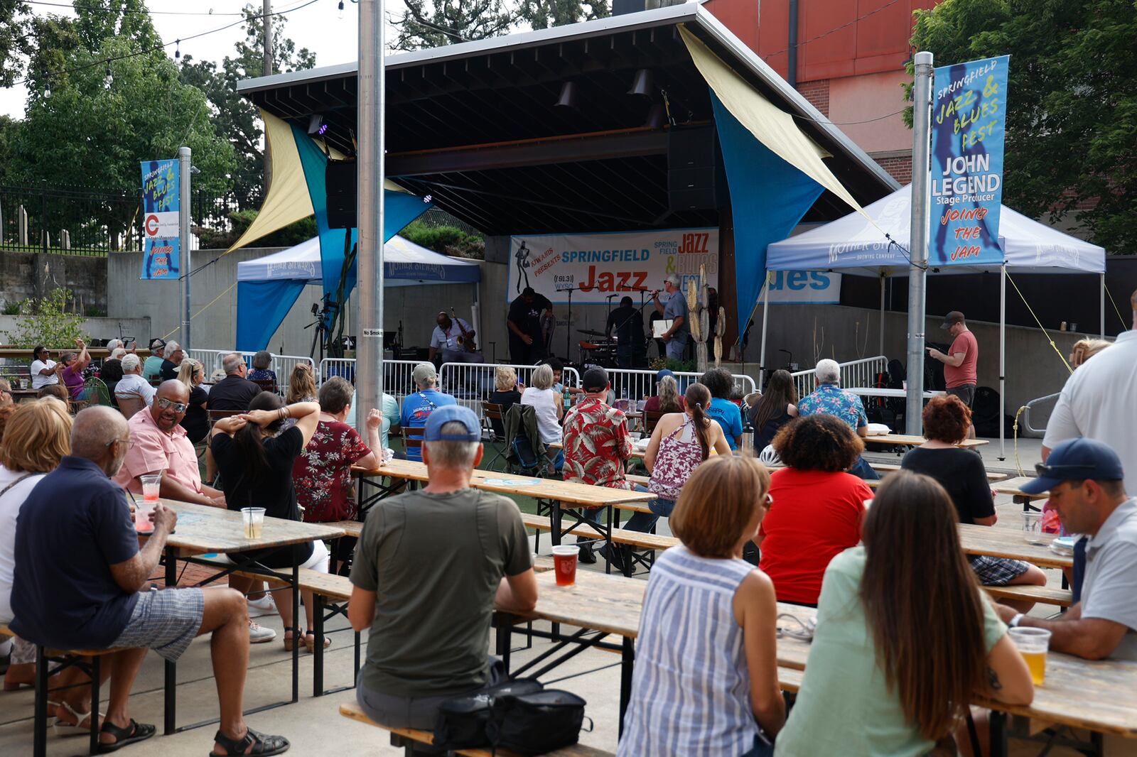 The Springfield Jazz & Blues Festival Friday, August 11, 2023 at Mother Stewart's Brewery. BILL LACKEY/STAFF