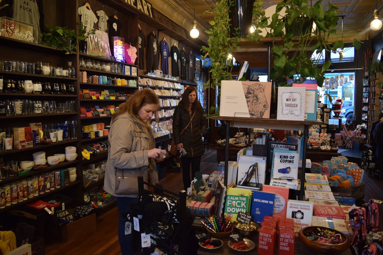 Heart Mercantile in the Oregon District will be open longer hours starting this week. For small business Saturday, the store will give away a free tote to anyone who spends more than $100. STAFF PHOTO / HOLLY SHIVELY