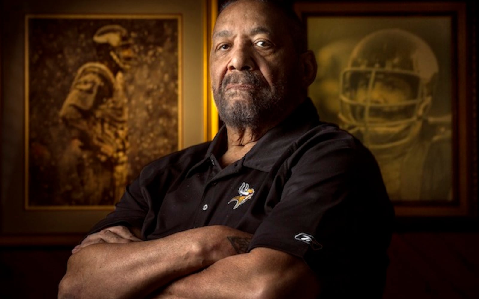 Former Viking great Jim Marshall at his home on June 6, 2017 in St. Louis Park, Minn. (Jerry Holt/Minneapolis Star Tribune/TNS)