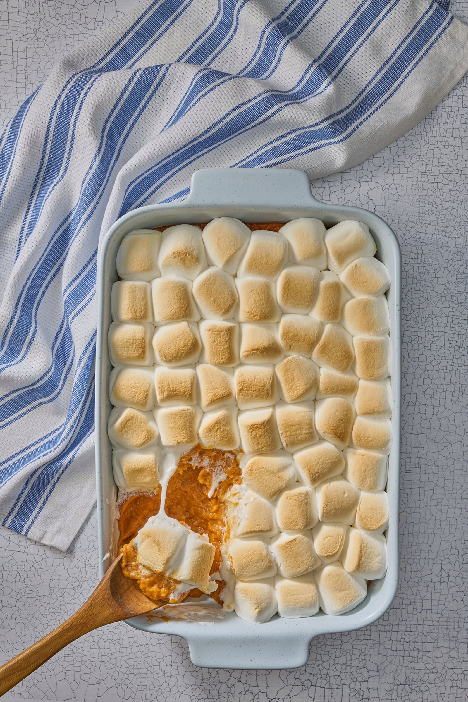 This image released by Legacy Lit shows a recipe for sweet potato poon from the cookbook "Al Roker’s Recipes to Live By: Easy, Memory-Making Family Dishes for Every Occasion" by Al Roker, with Courtney Roker Laga. (Legacy Lit via AP)