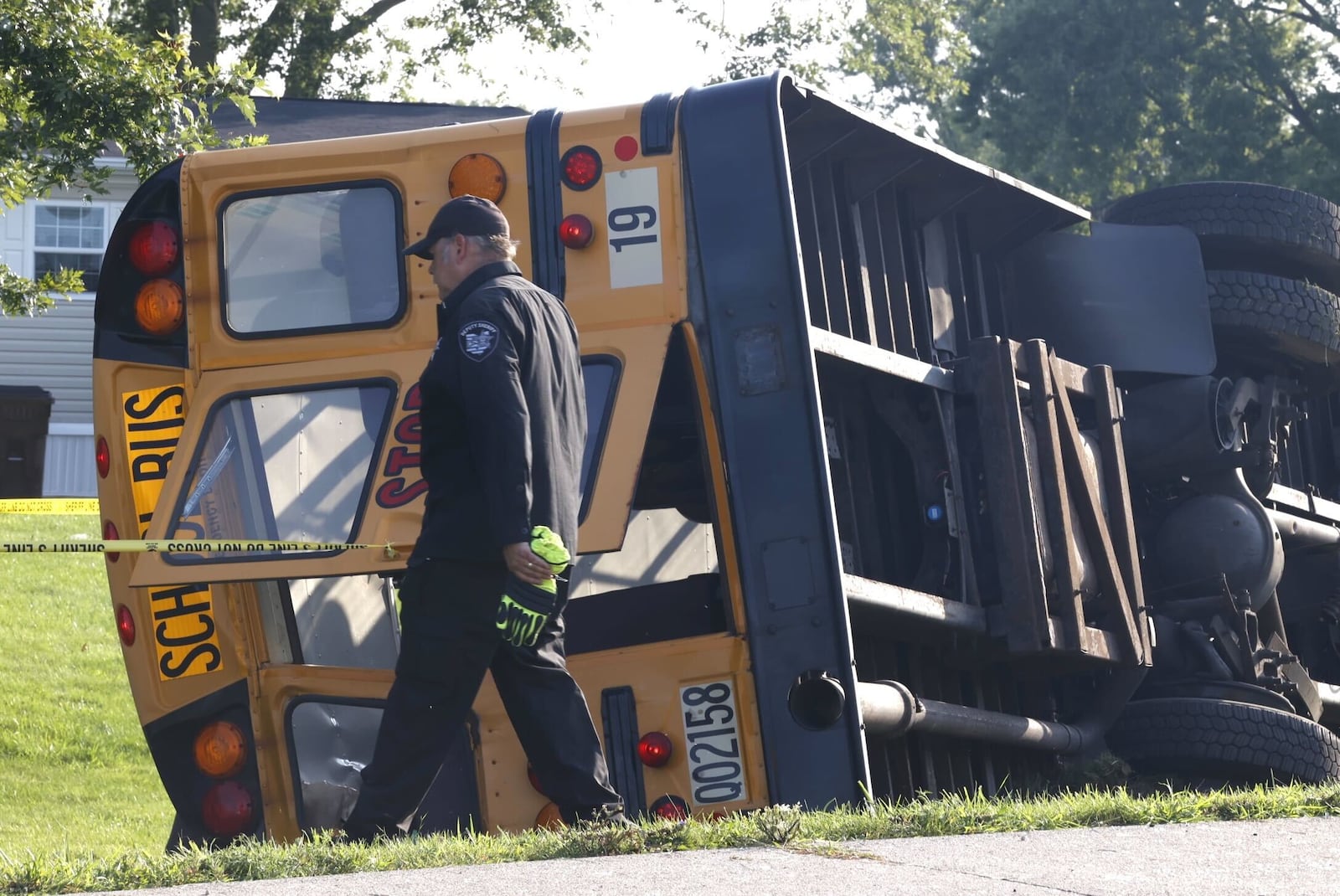 One Northwestern student was killed after an elementary school bus was involved in a crash on Route 41 in German Twp. on Tuesday, Aug. 22, 2023. BILL LACKEY/STAFF