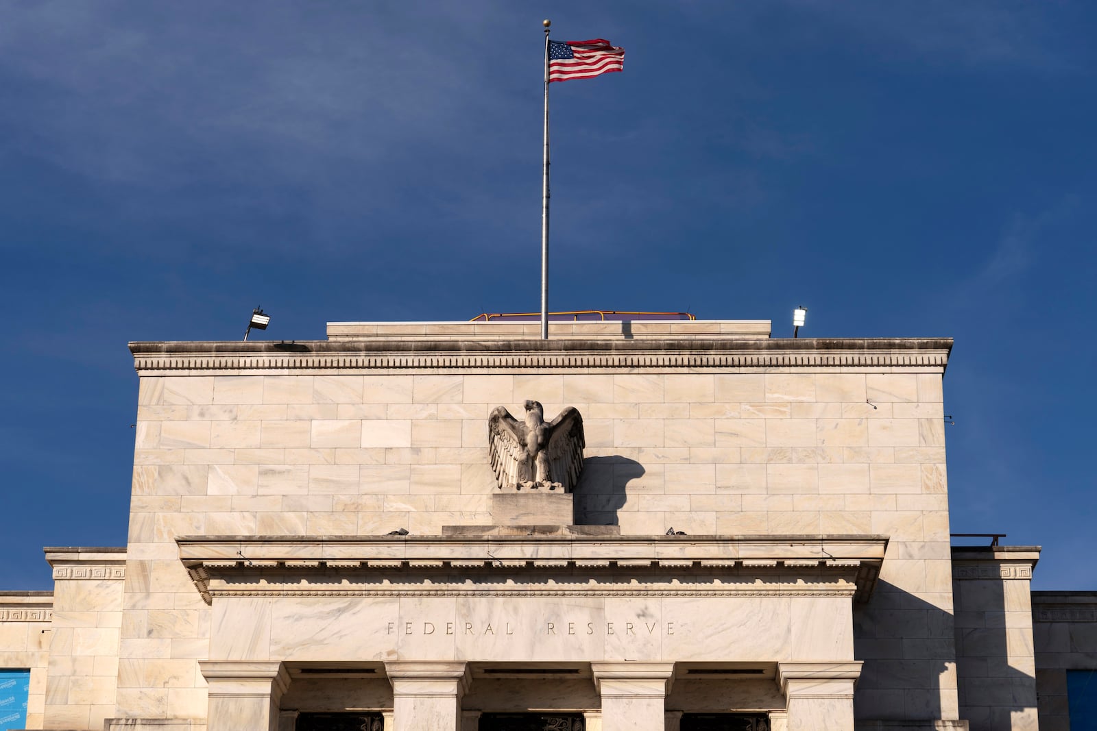 FILE - The Marriner S. Eccles Federal Reserve Board Building is seen in Washington, Nov. 18, 2024. (AP Photo/Jose Luis Magana, File)