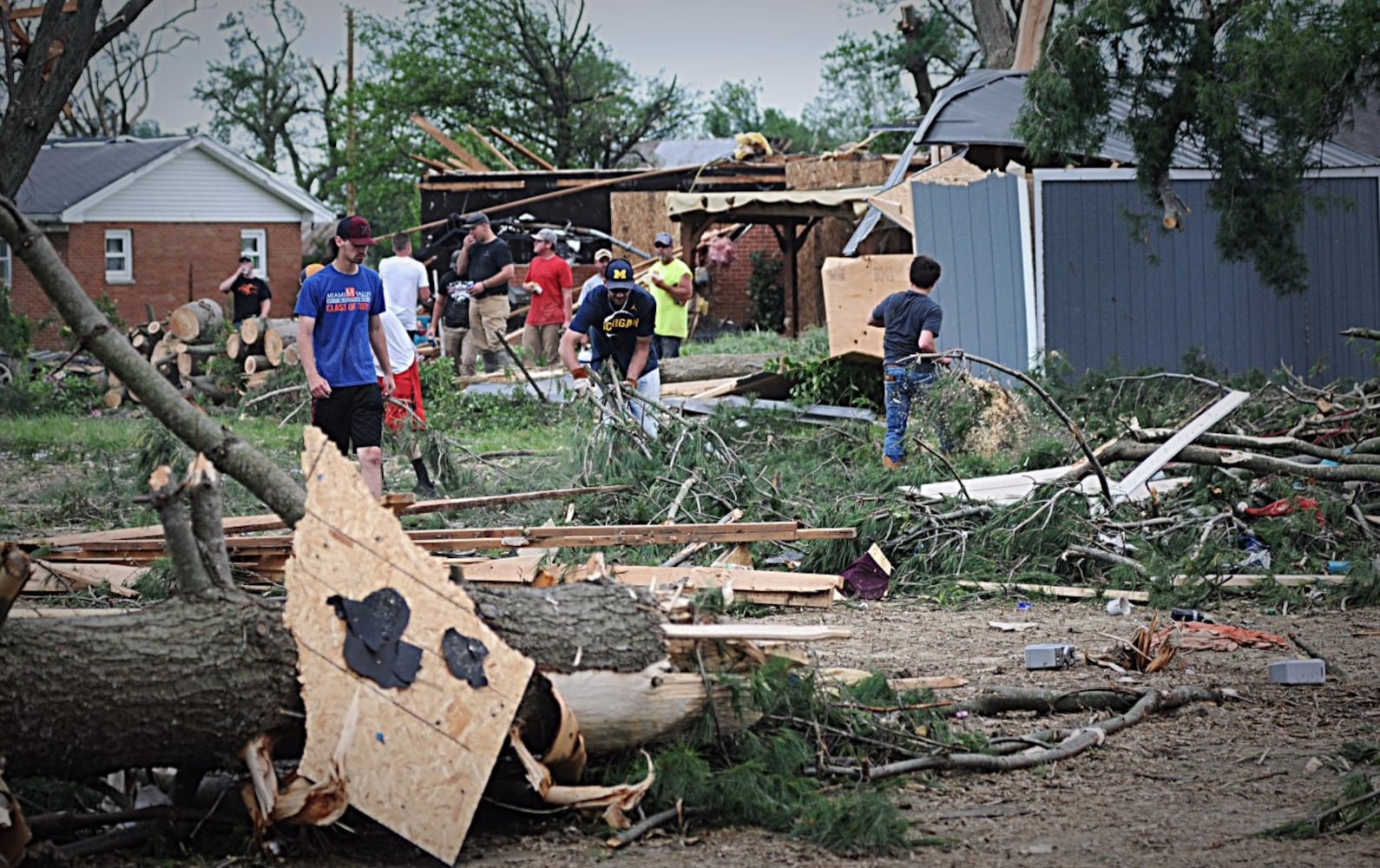 PHOTOS: People helping people after devastating tornadoes strike Miami Valley