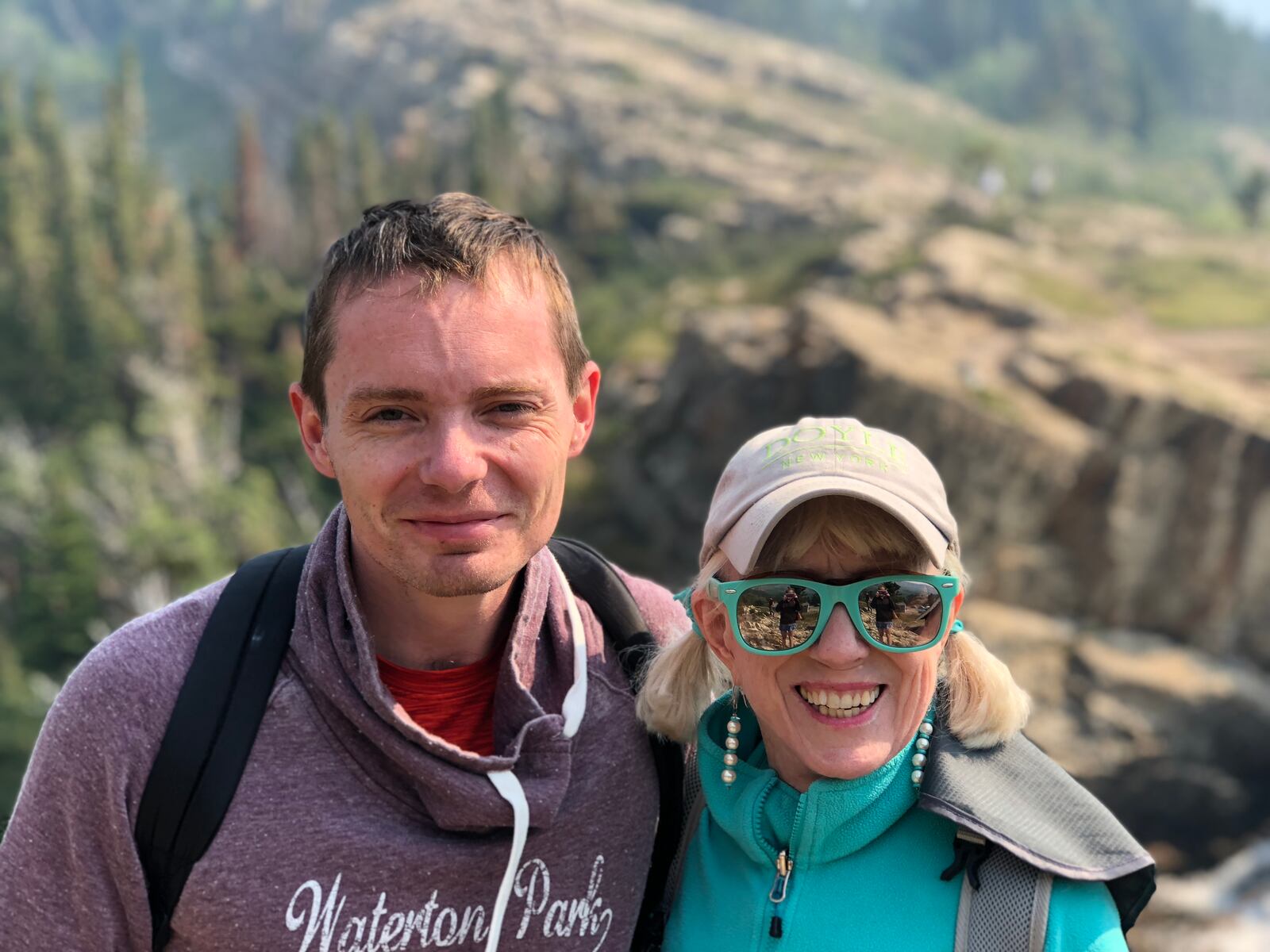 Reporter Cory Frolik and his mother, Ellen Doyle.